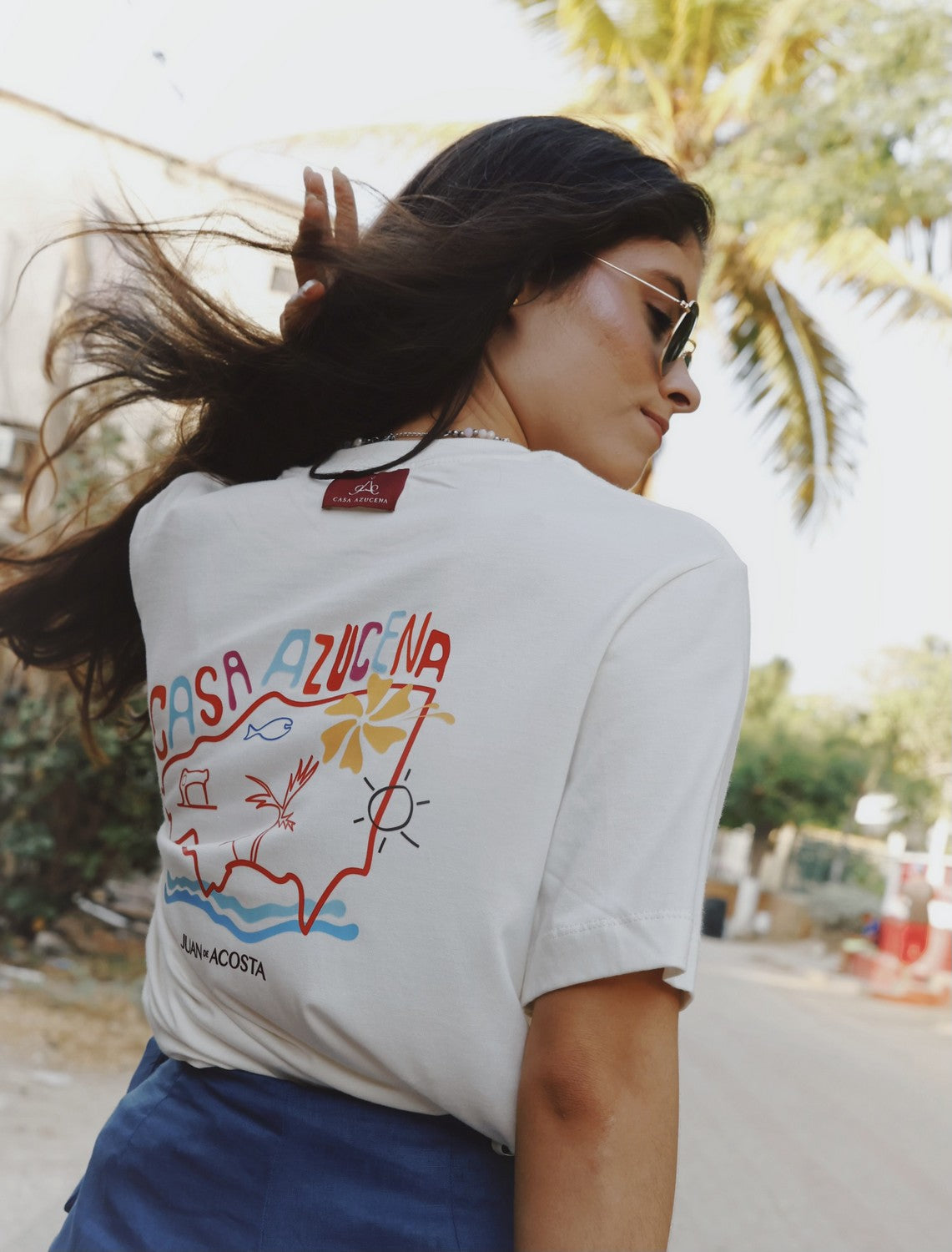 T-Shirt El Pueblo CASA AZUCENA T-SHIRT Malva CO