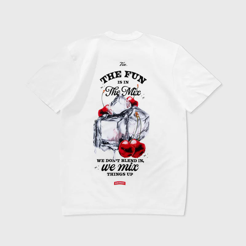 T-Shirt True X Smirnoff Mix Blanca