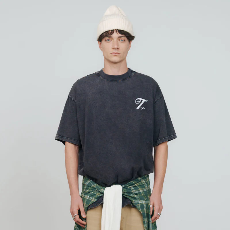 T-Shirt Oversize Shadow Negro Lavado