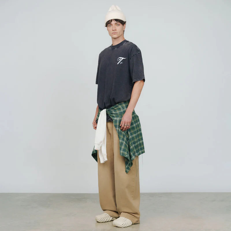 T-Shirt Oversize Shadow Negro Lavado