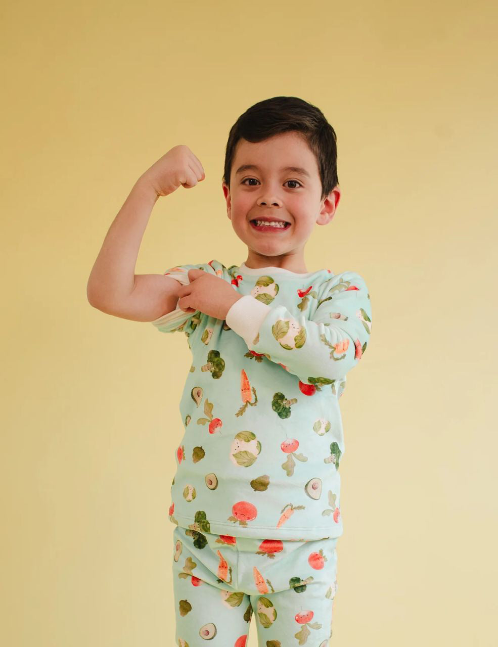 Pijama 2P Termica Festa Veggie Blue