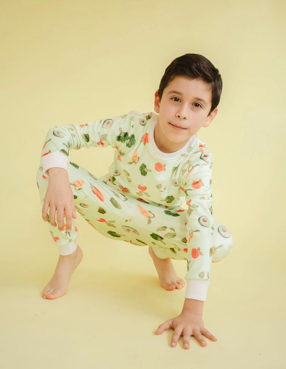 Pijama 2P Termica Festa Veggie Green