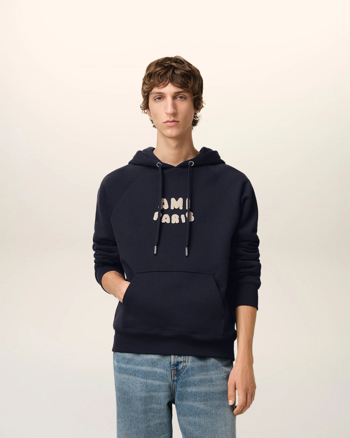 Hoodie With Ami Paris Patch