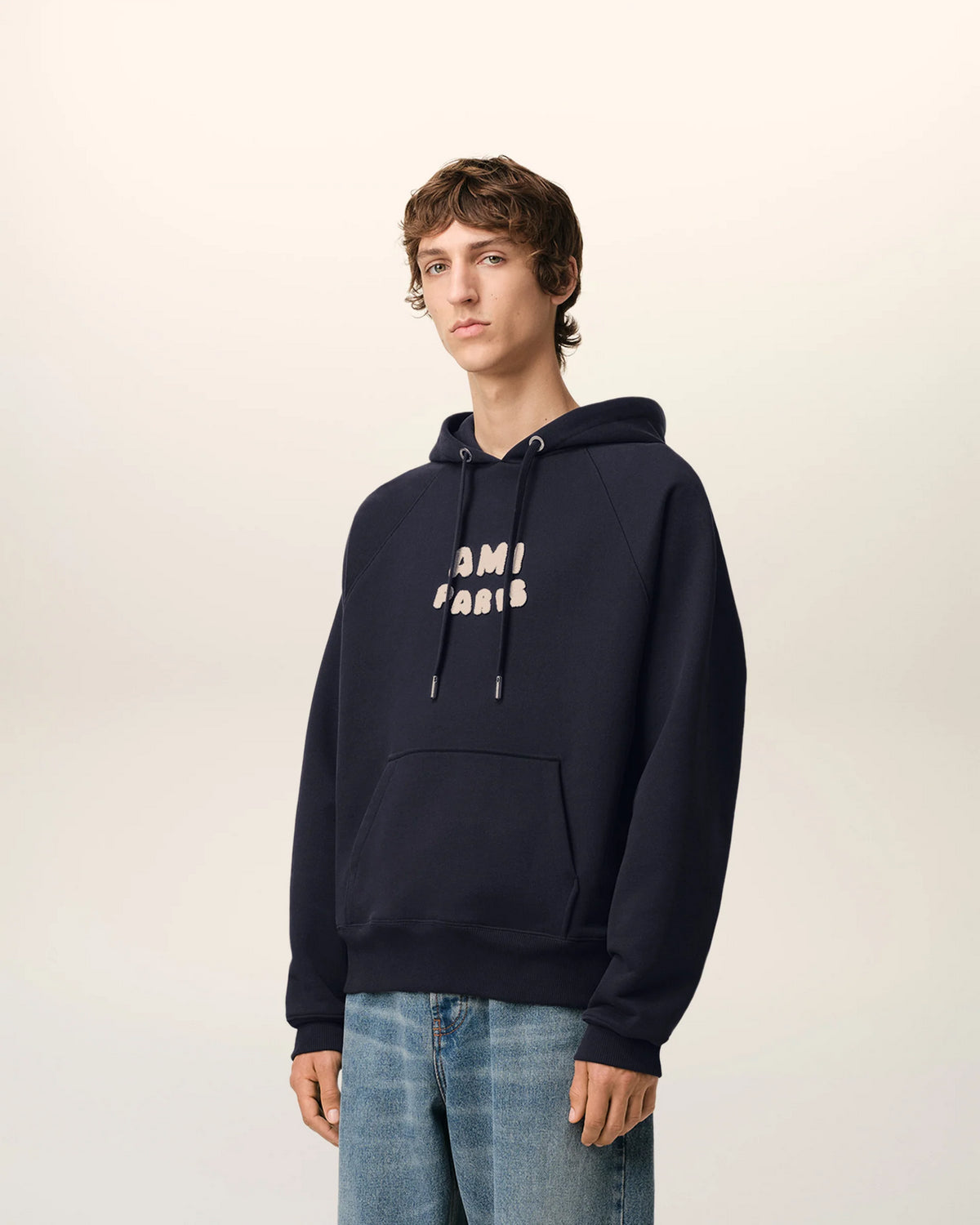 Hoodie With Ami Paris Patch