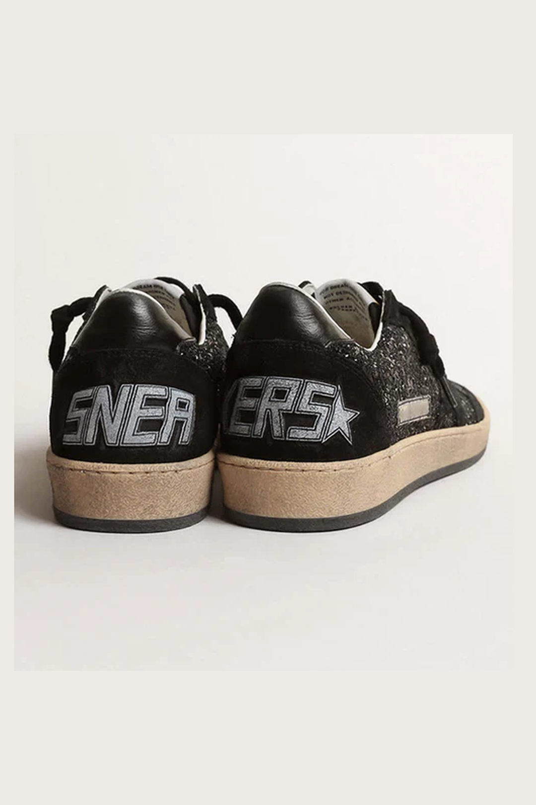 Tenis Golden Goose Ballstar Glitter Tongue Suede Mujer