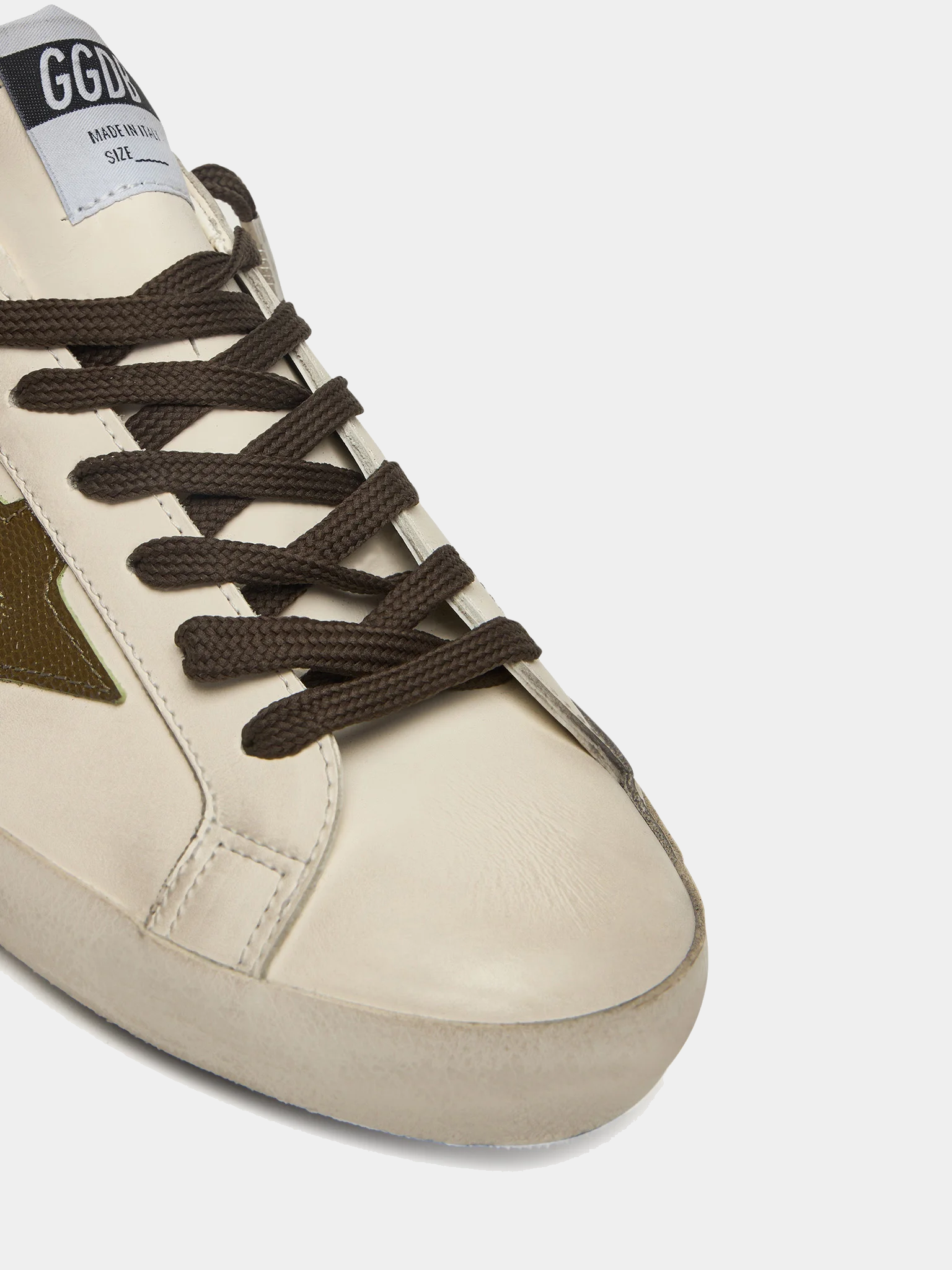 Tenis Golden Goose Super Star And Toe Cocco Print Hombre