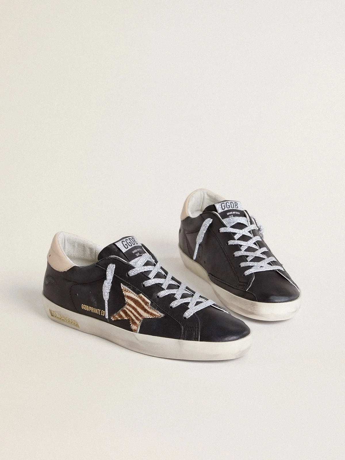 Tenis Golden Goose Super Star Nappa  Zebra Horsy Star Mujer