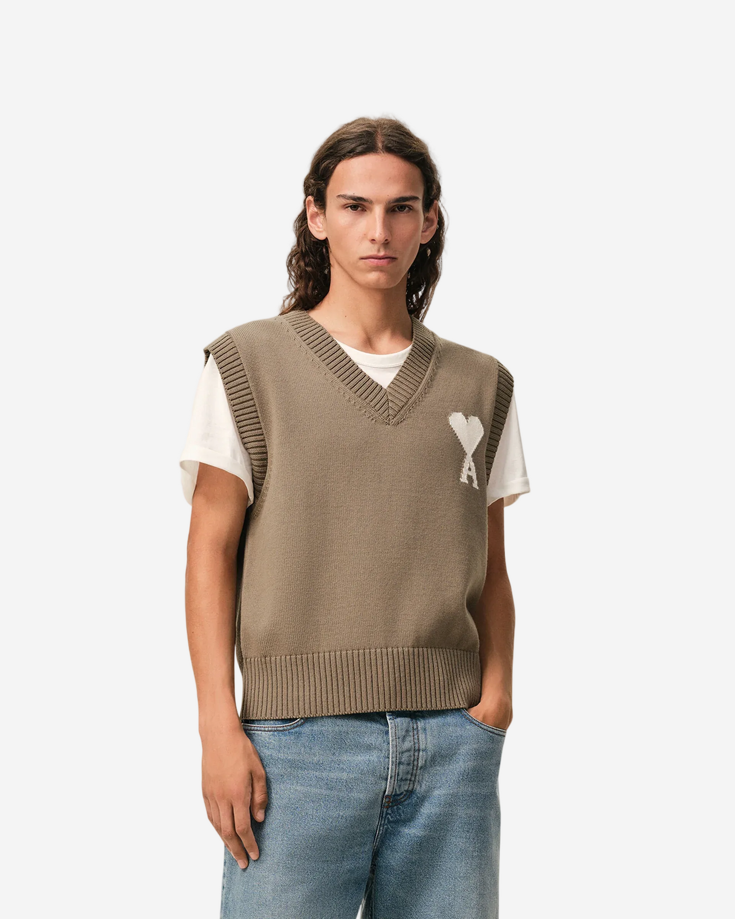 Jersey Sin Mangas Ami De Coeur De Lana Y Algodón Unisex