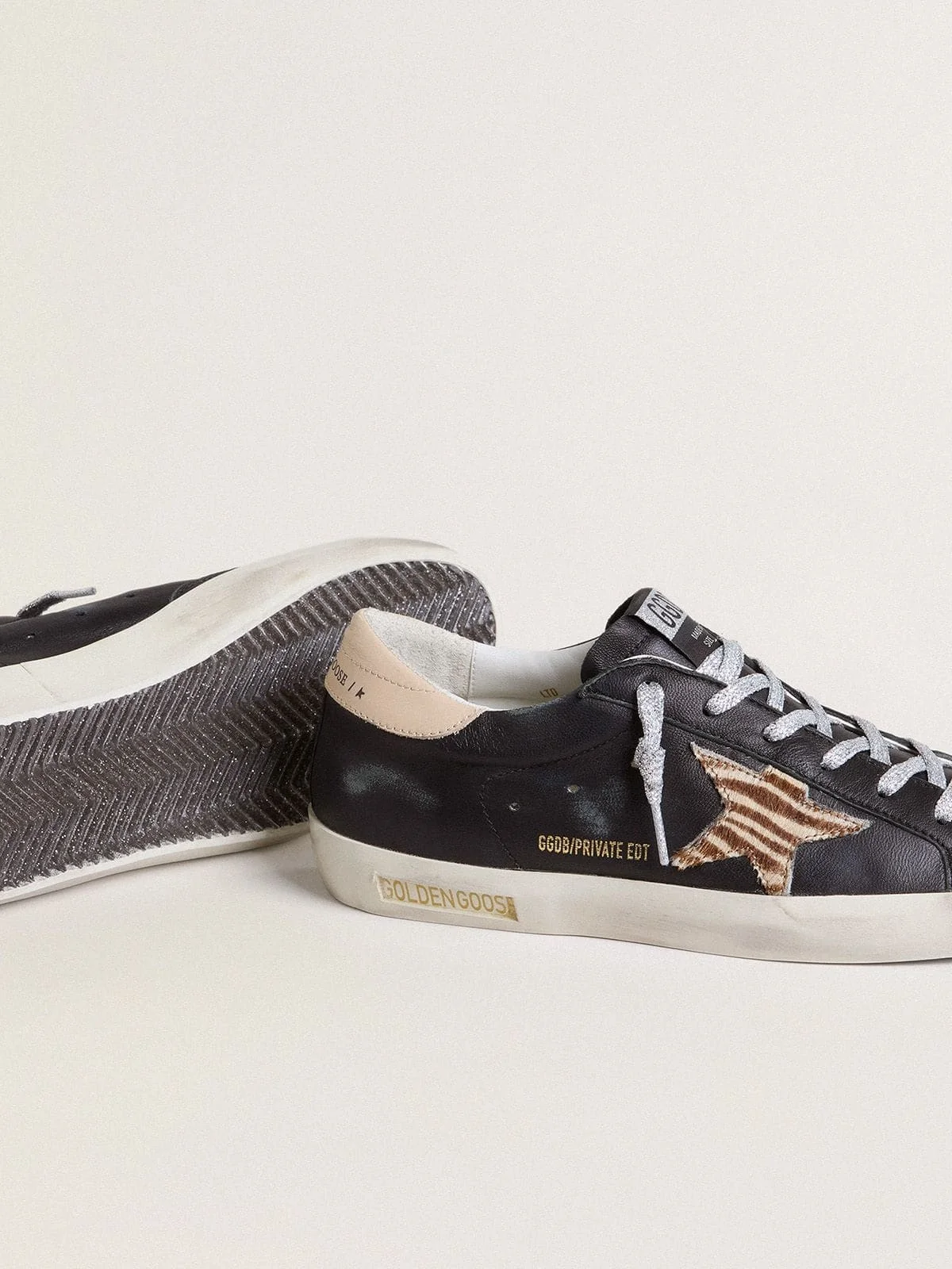 Tenis Golden Goose Super Star Nappa  Zebra Horsy Star Mujer