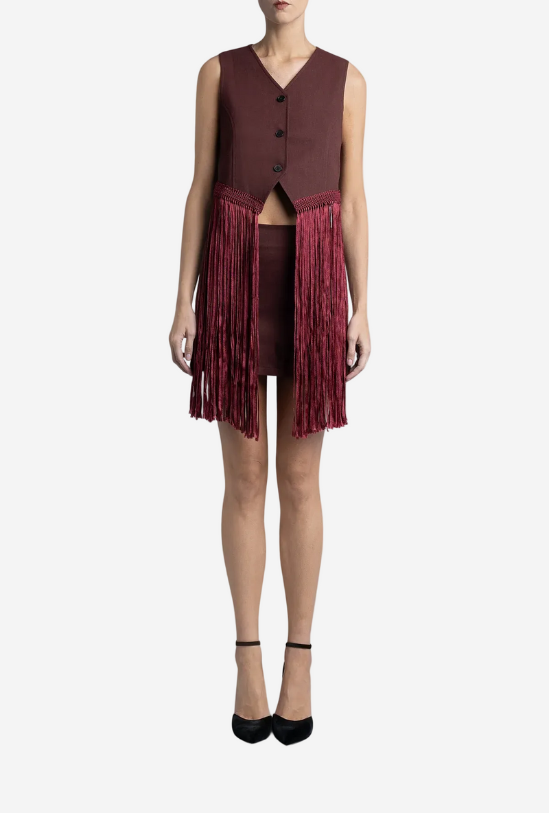 Chaleco Macrame Drill Gillet