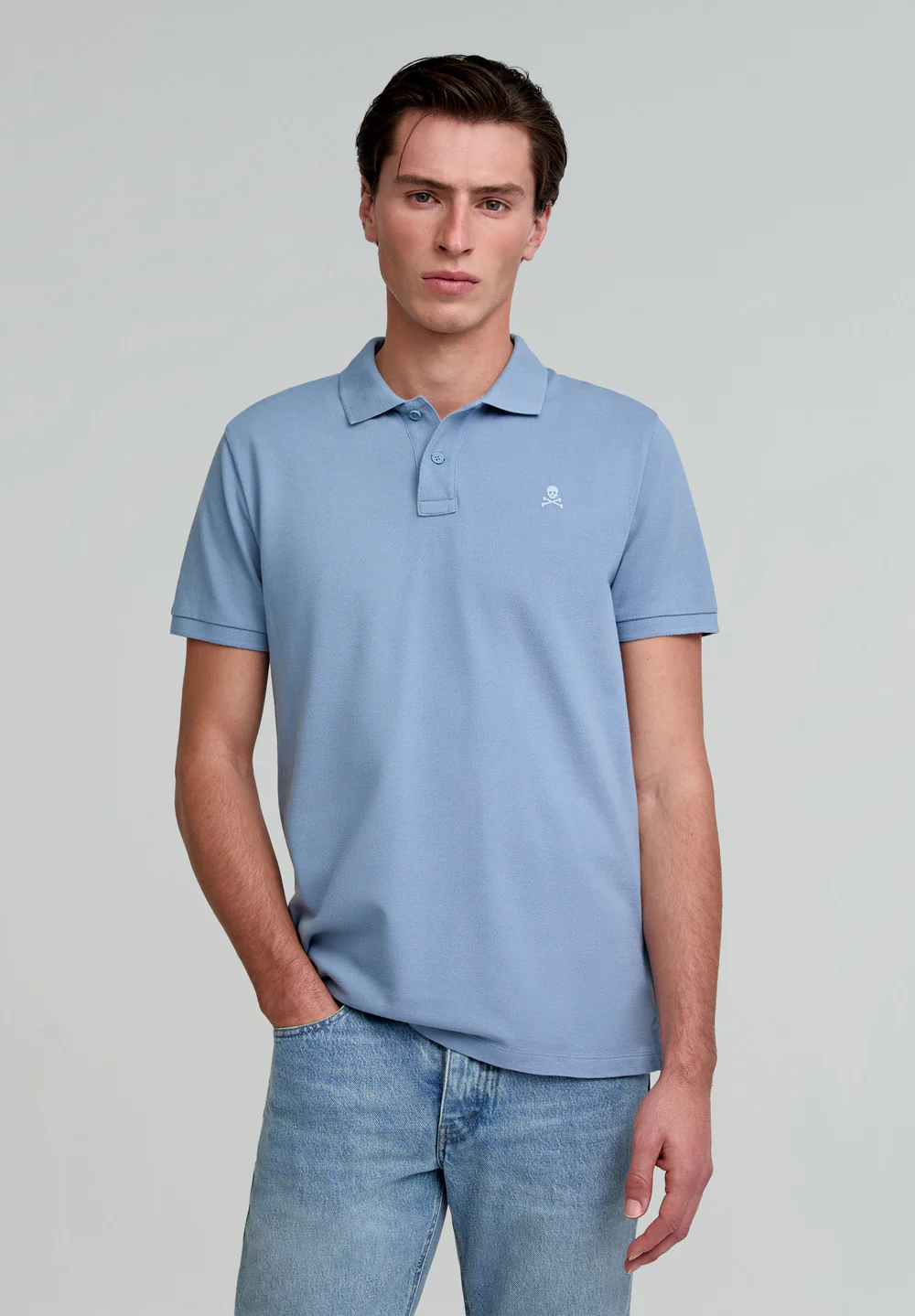 Polo Skull Lt Air SCALPERS POLOS Malva CO