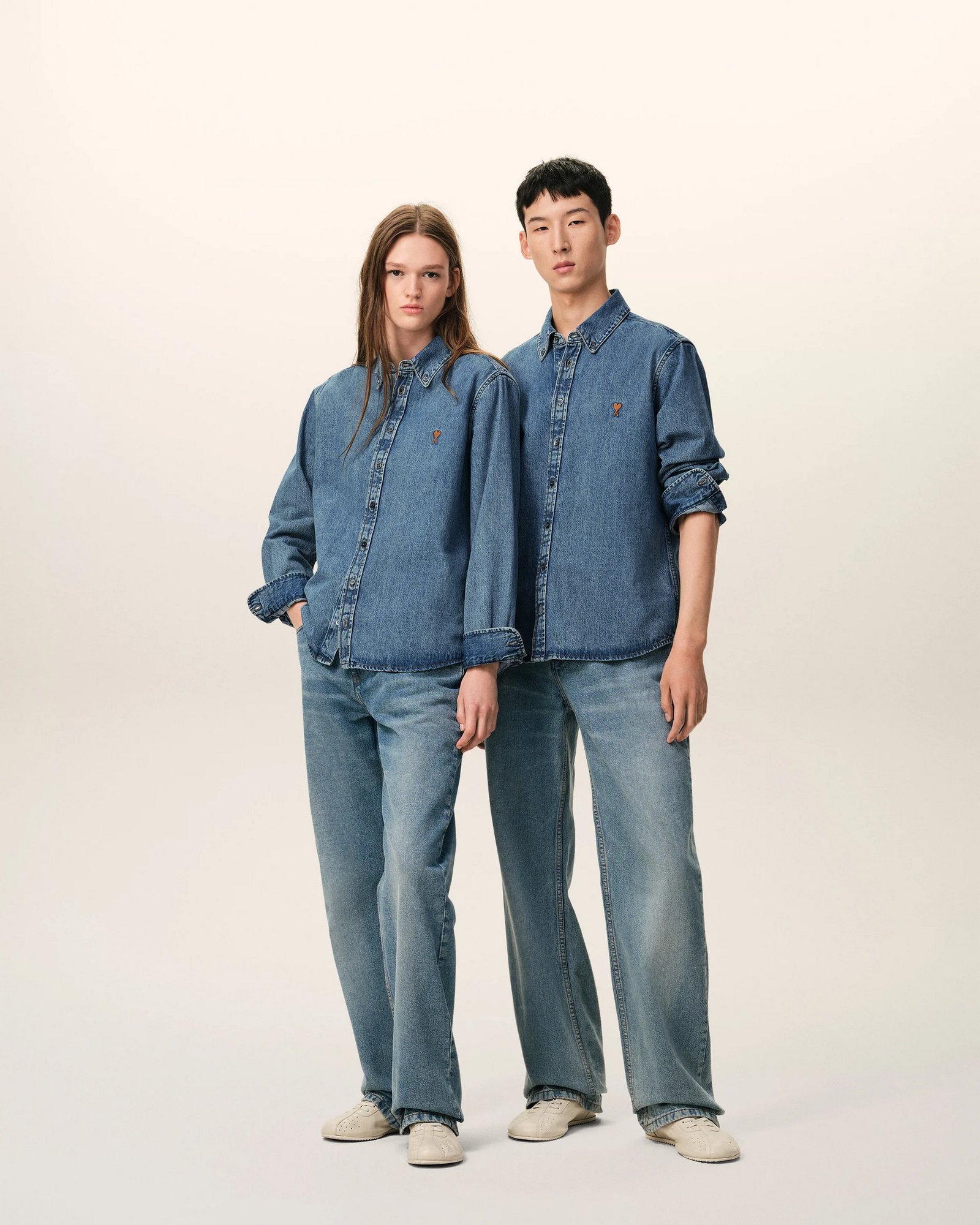 Camisa Contrasted Ami De Coeur Unisex