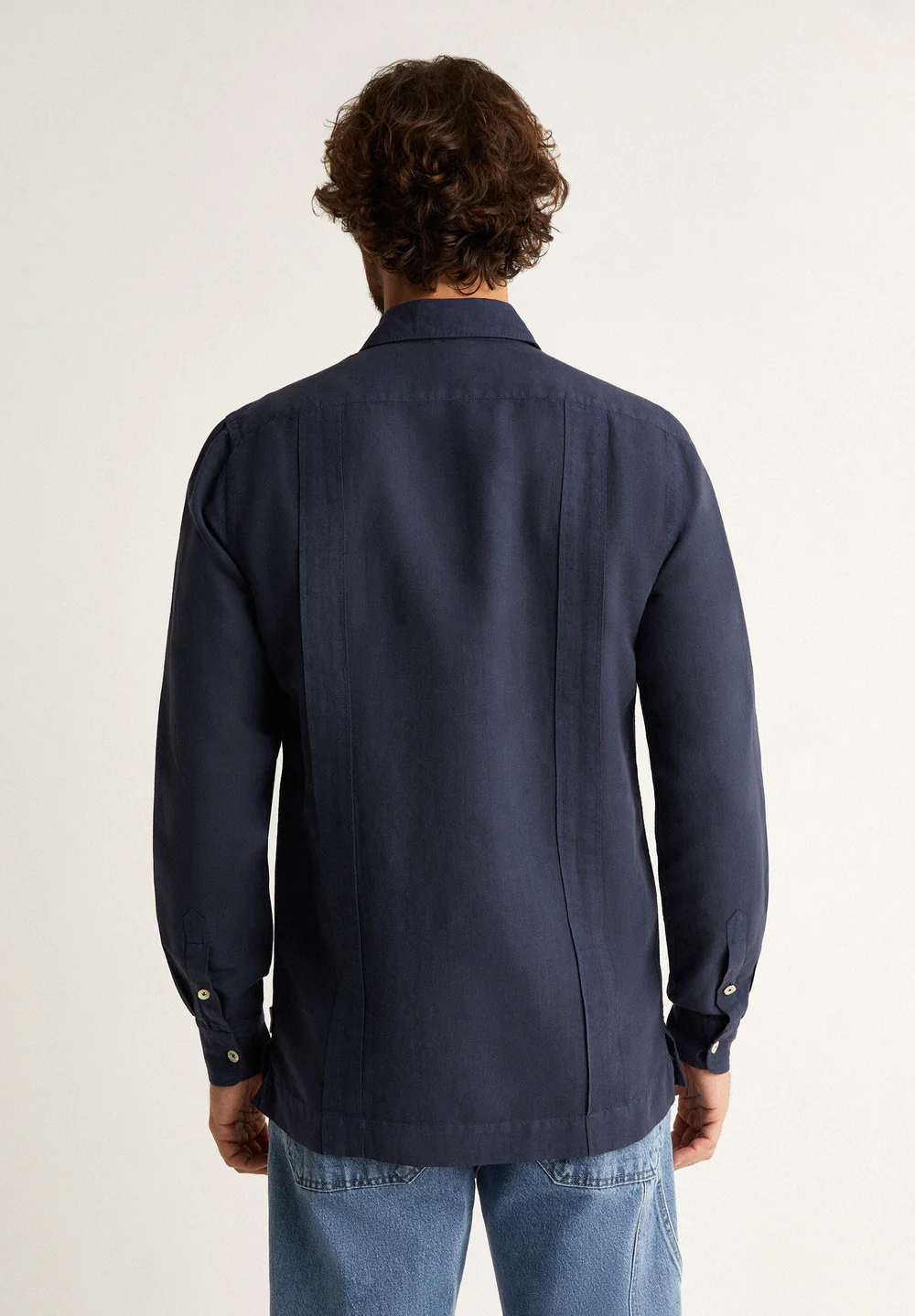 Camisa Nante Linen Navy 40
