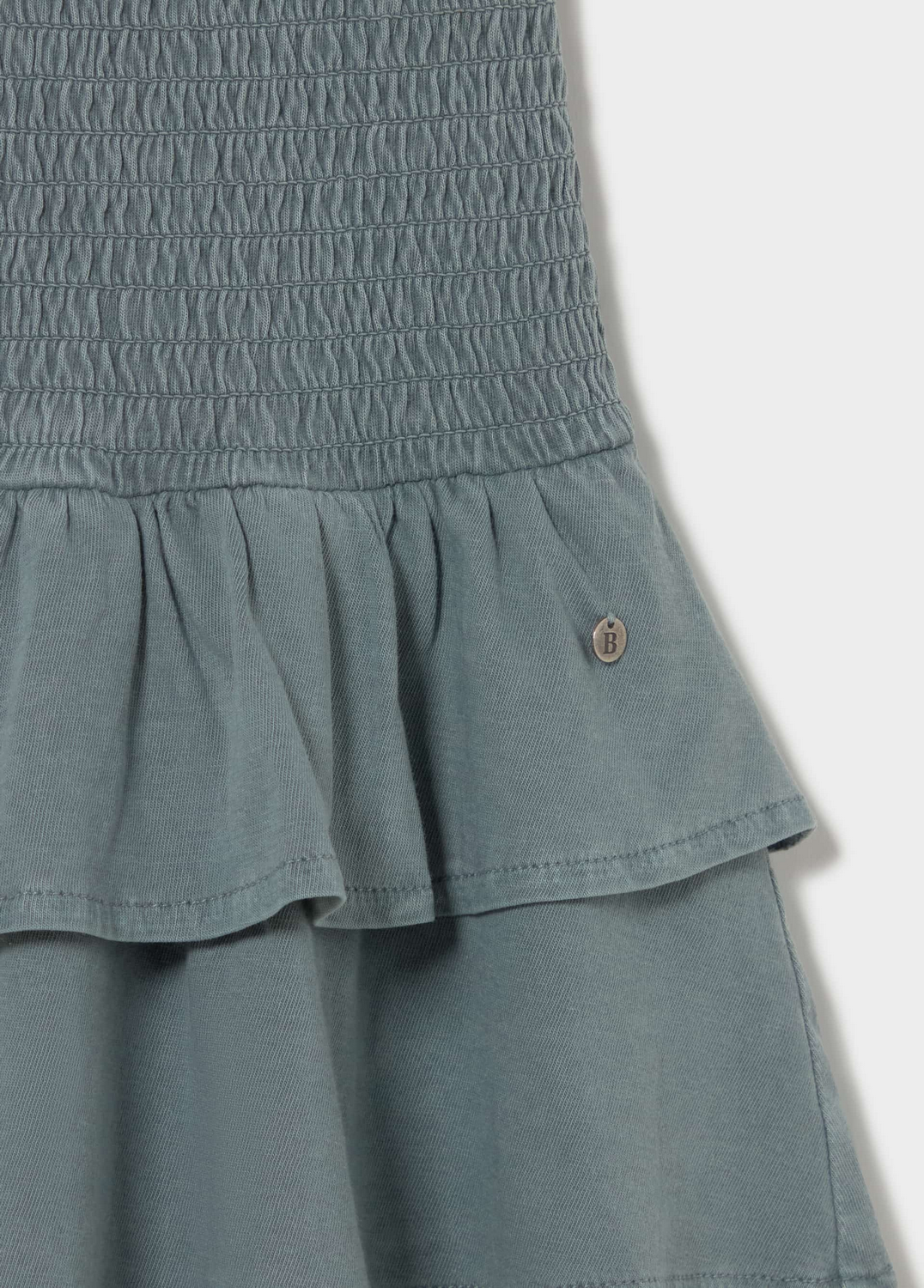 Mini Vestido Smock Cintura Romantico