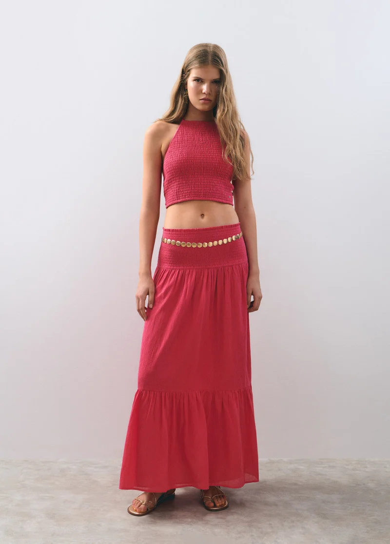 Maxi Falda Smock Cintura