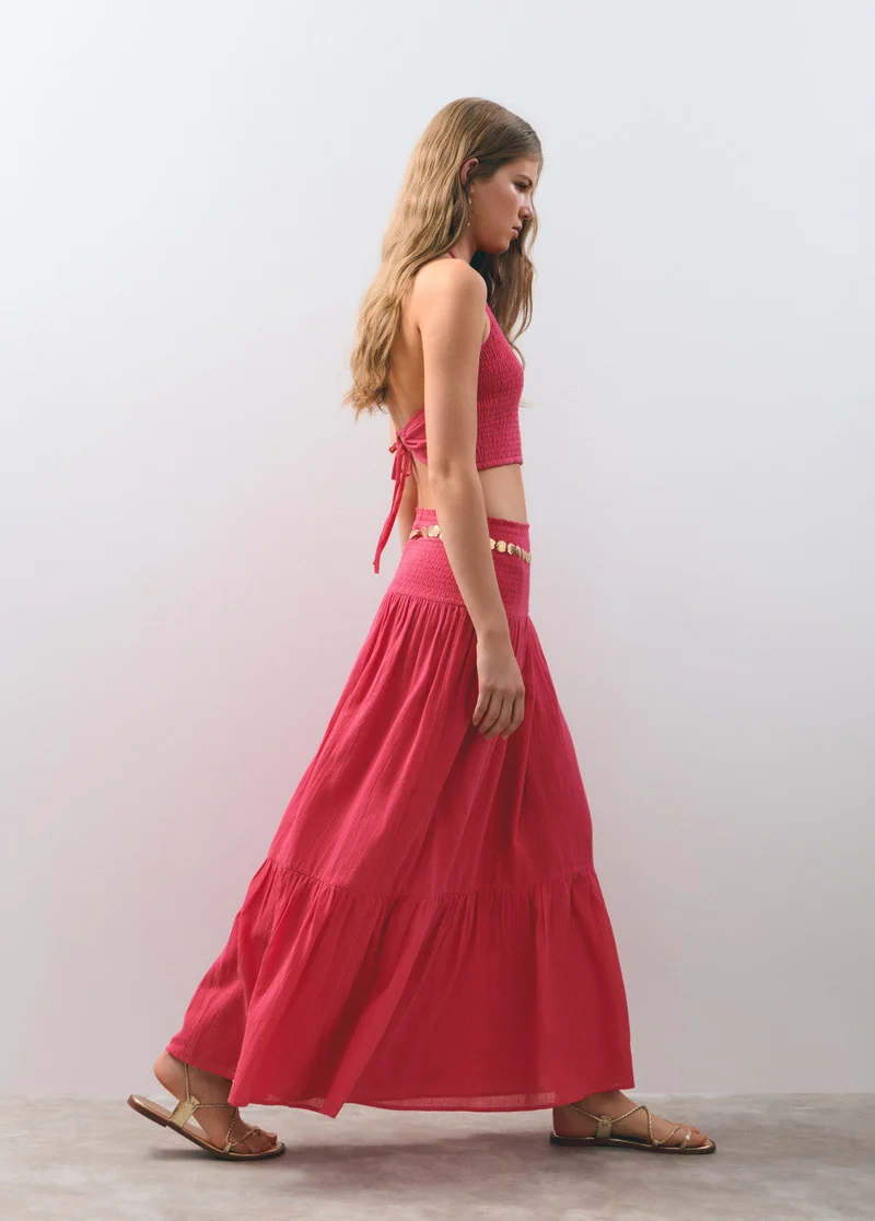 Maxi Falda Smock Cintura