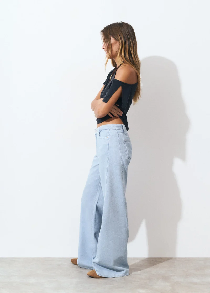Jeans Culotte Pieza Lateral