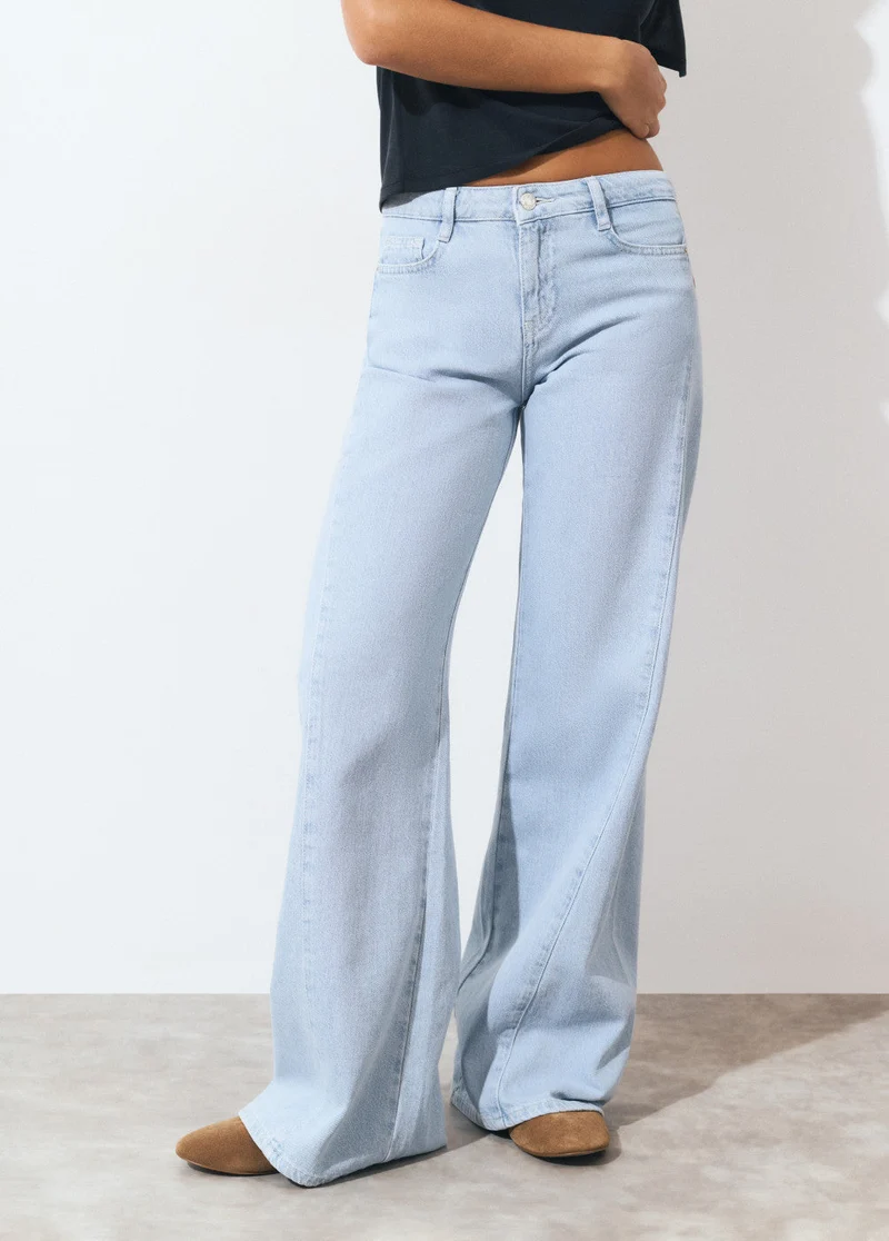 Jeans Culotte Pieza Lateral