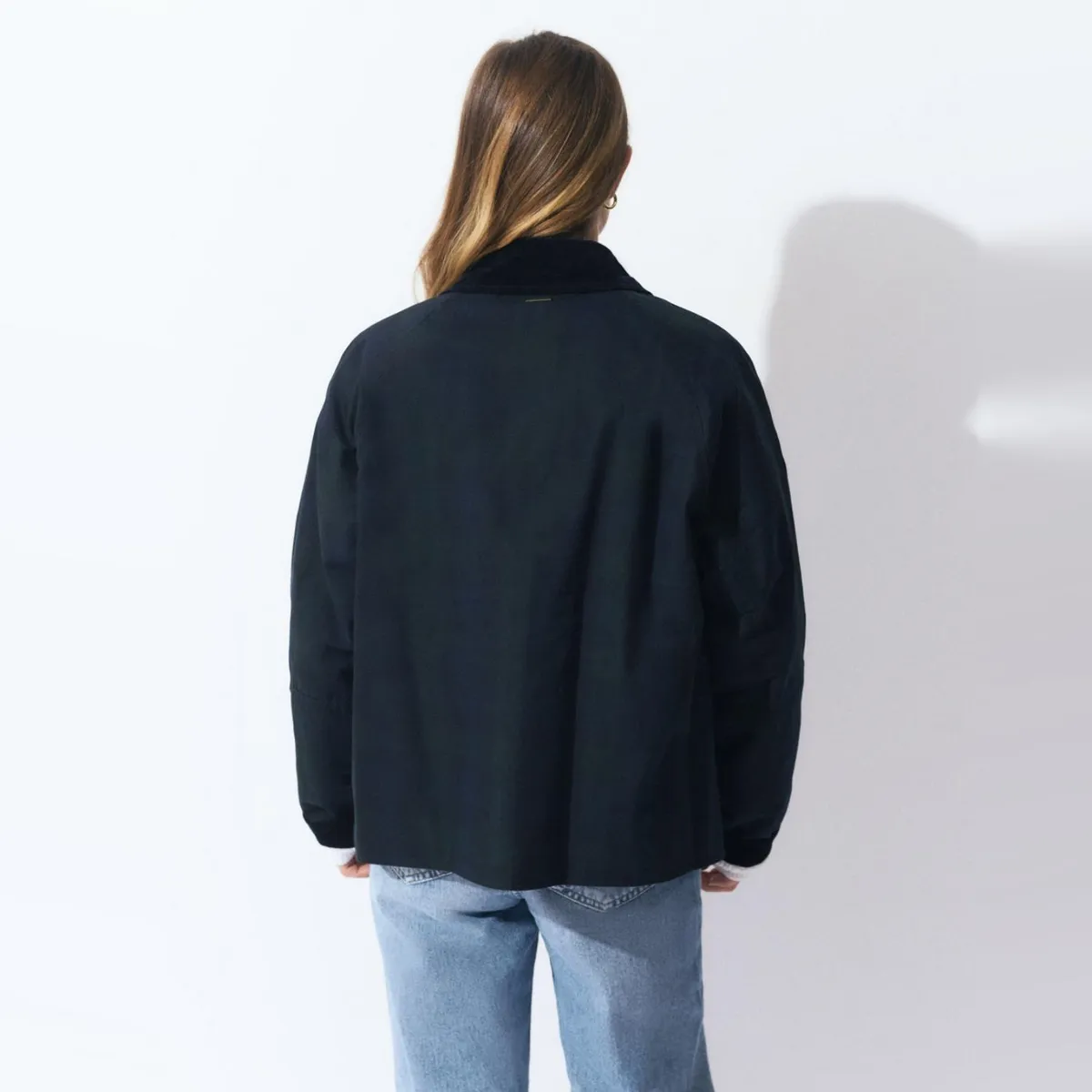 Chaqueta Corta Encerada Cuadros