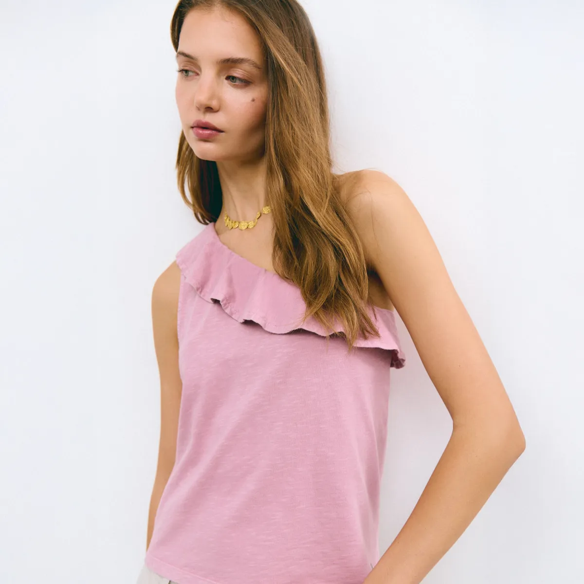 Blusa Volante Asimetrico