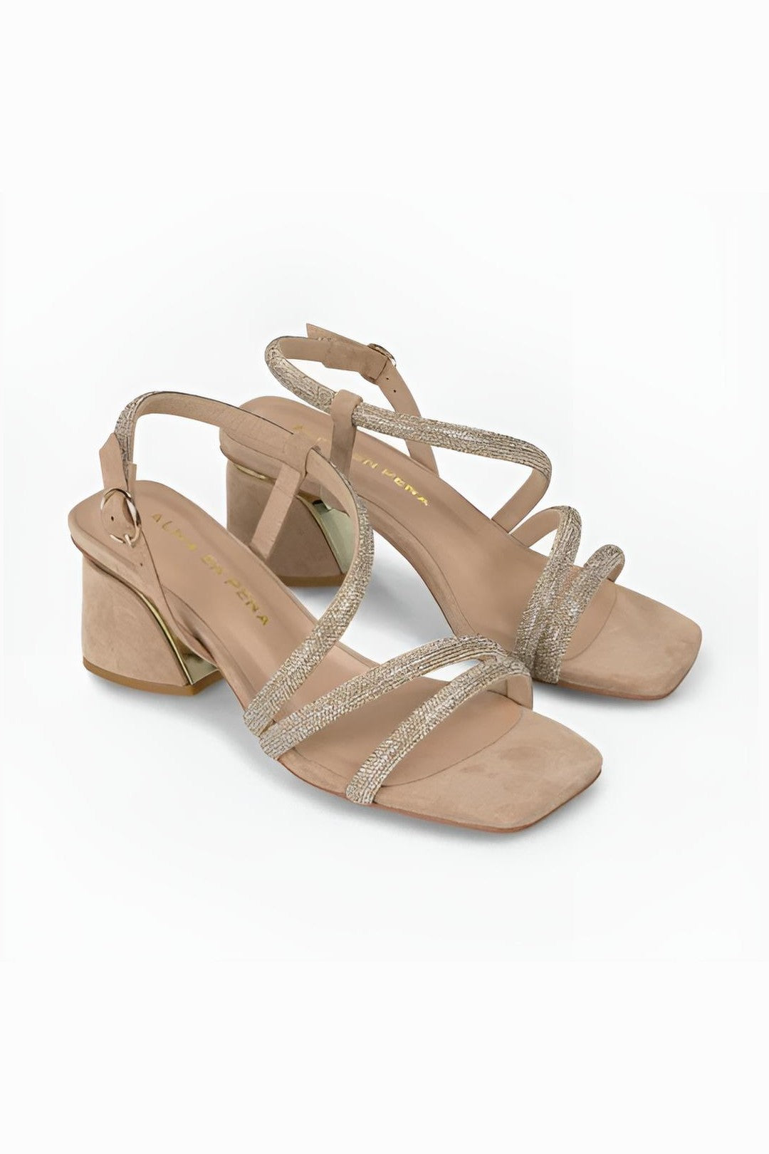 Sandalia Tacón Ancho SANDALIAS Malva CO