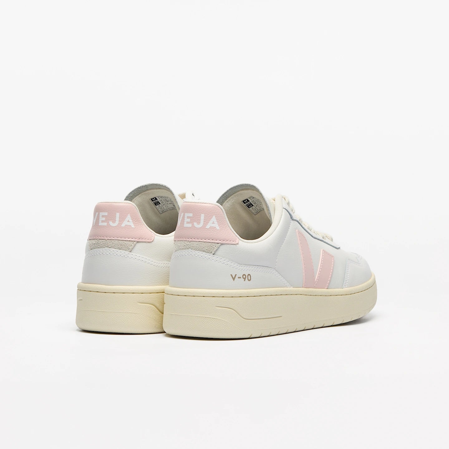 Tenis Veja De Mujer V-90 Leather White Petale