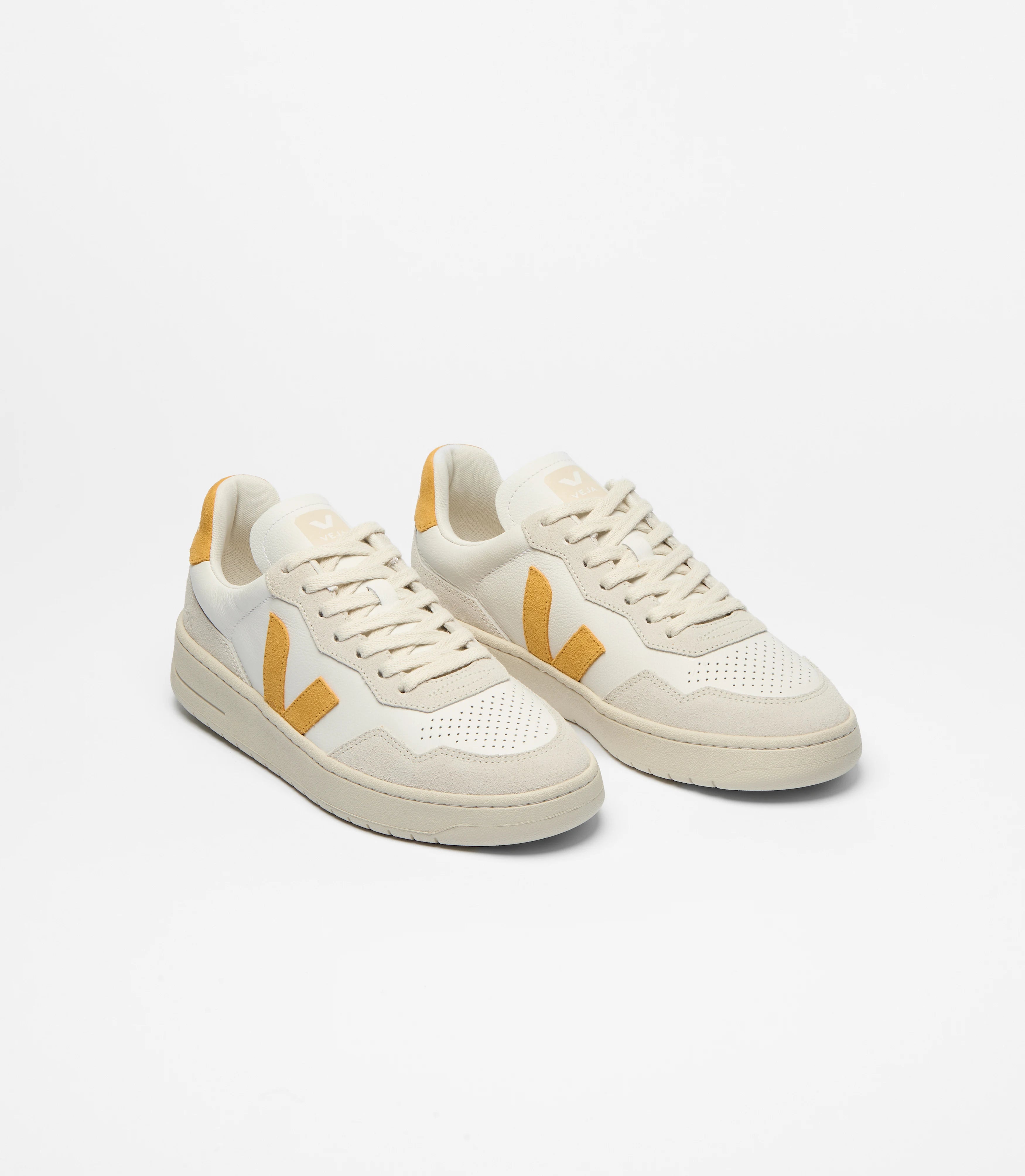 Tenis Veja De Mujer V-90 Leather White Safran