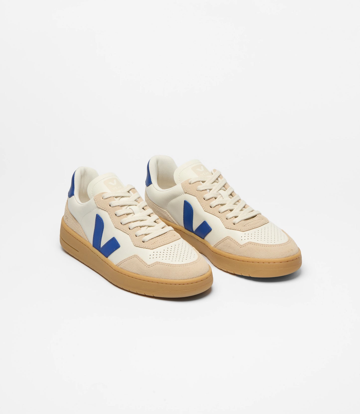 Tenis Veja De Hombre V-90 Leather Pure Atlantique Almond Natural