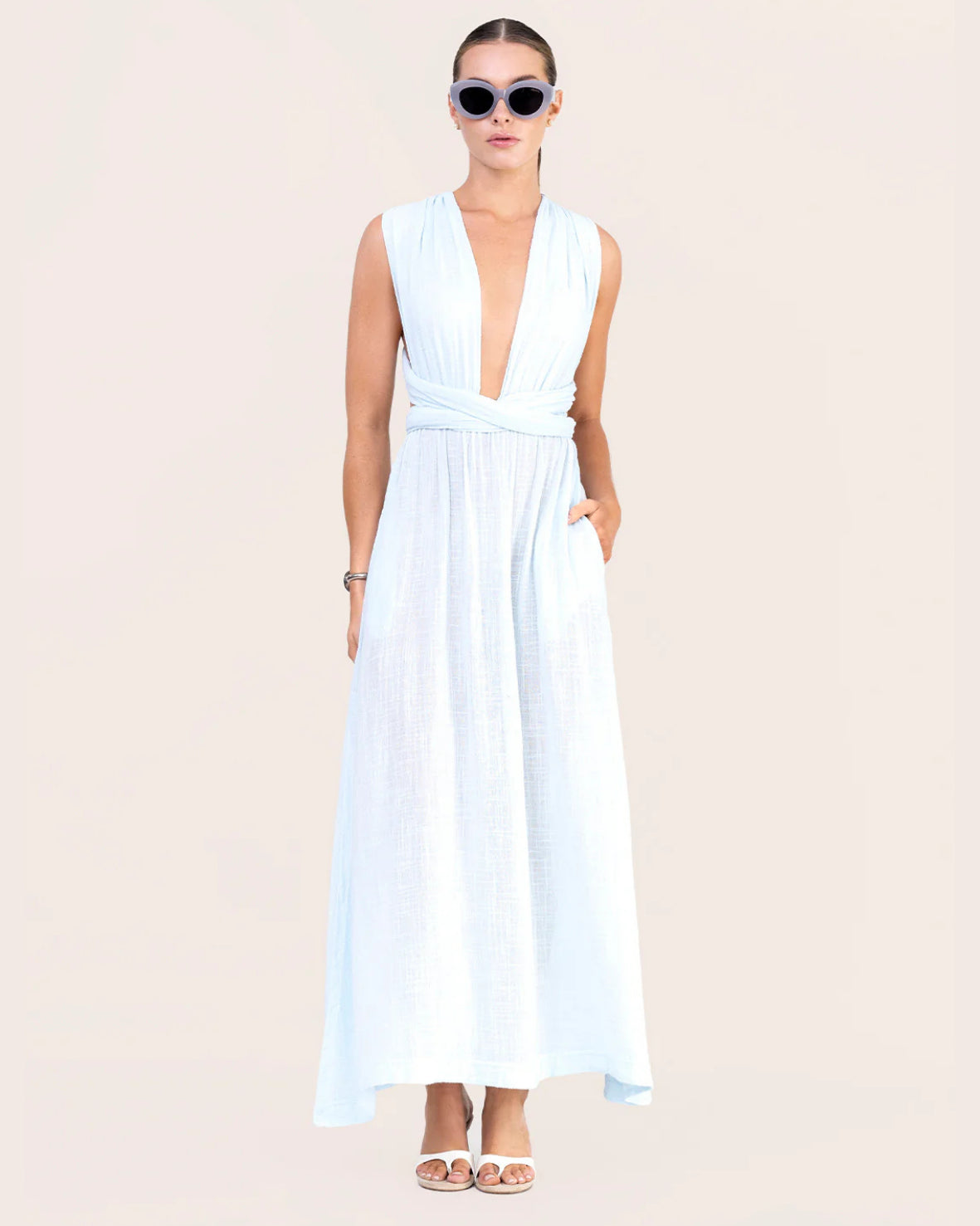 Maxi Vestido Eco De Agua