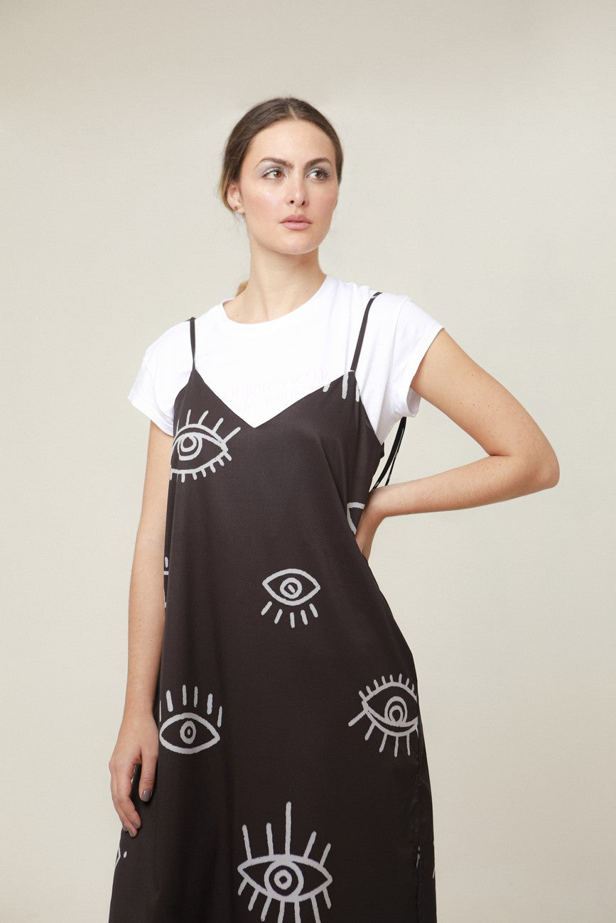 Vestido Slip Ojos Maxi