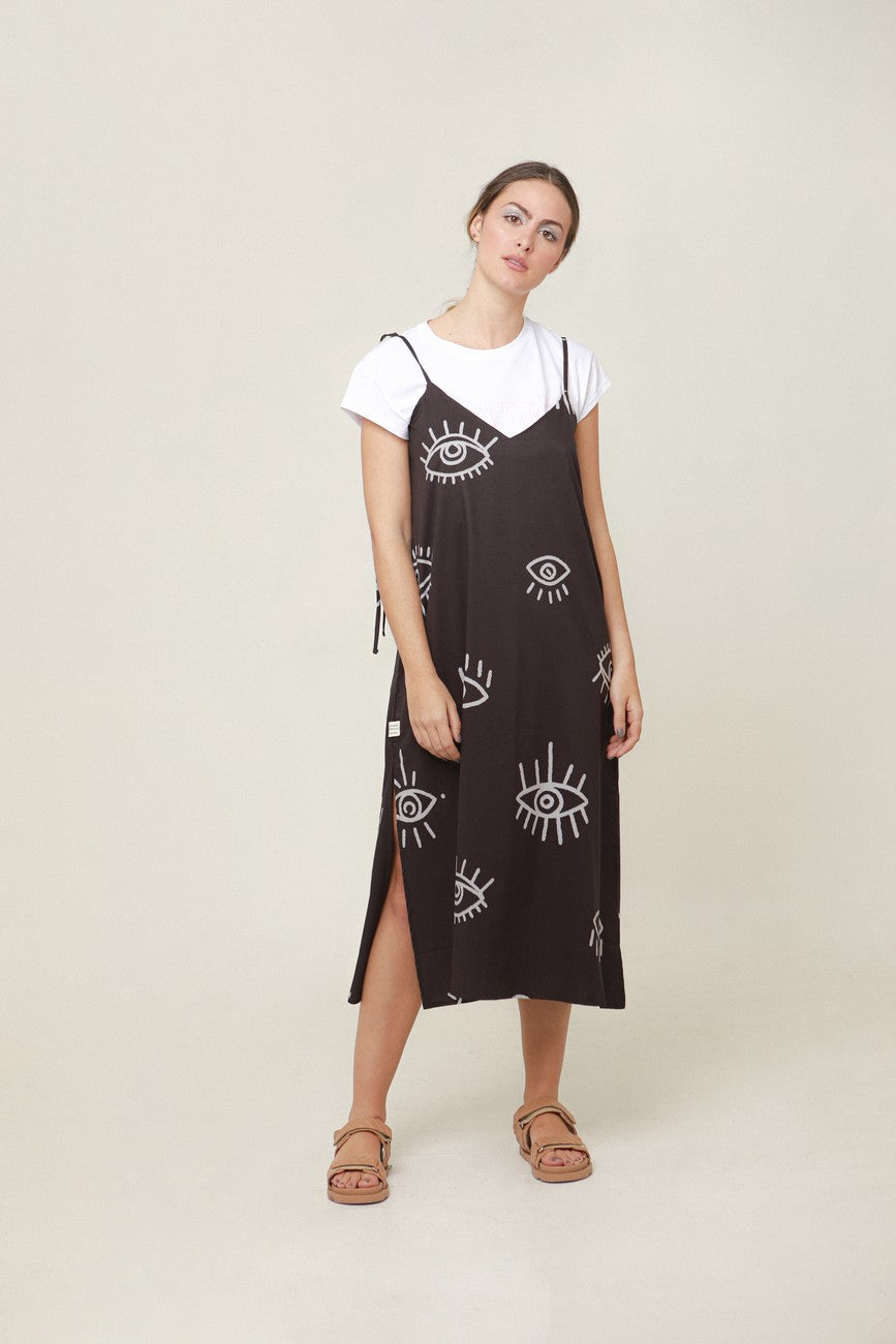 Vestido Slip Ojos Maxi
