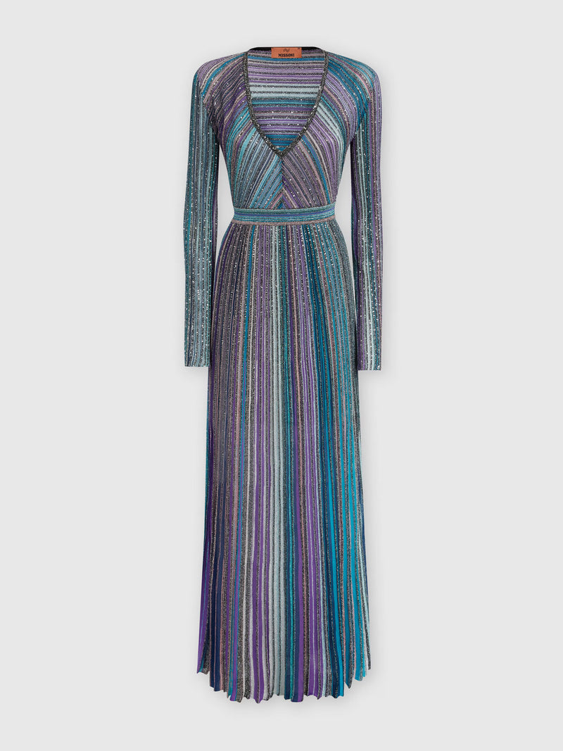 Maxi Vestido Dark Tones Multicolor