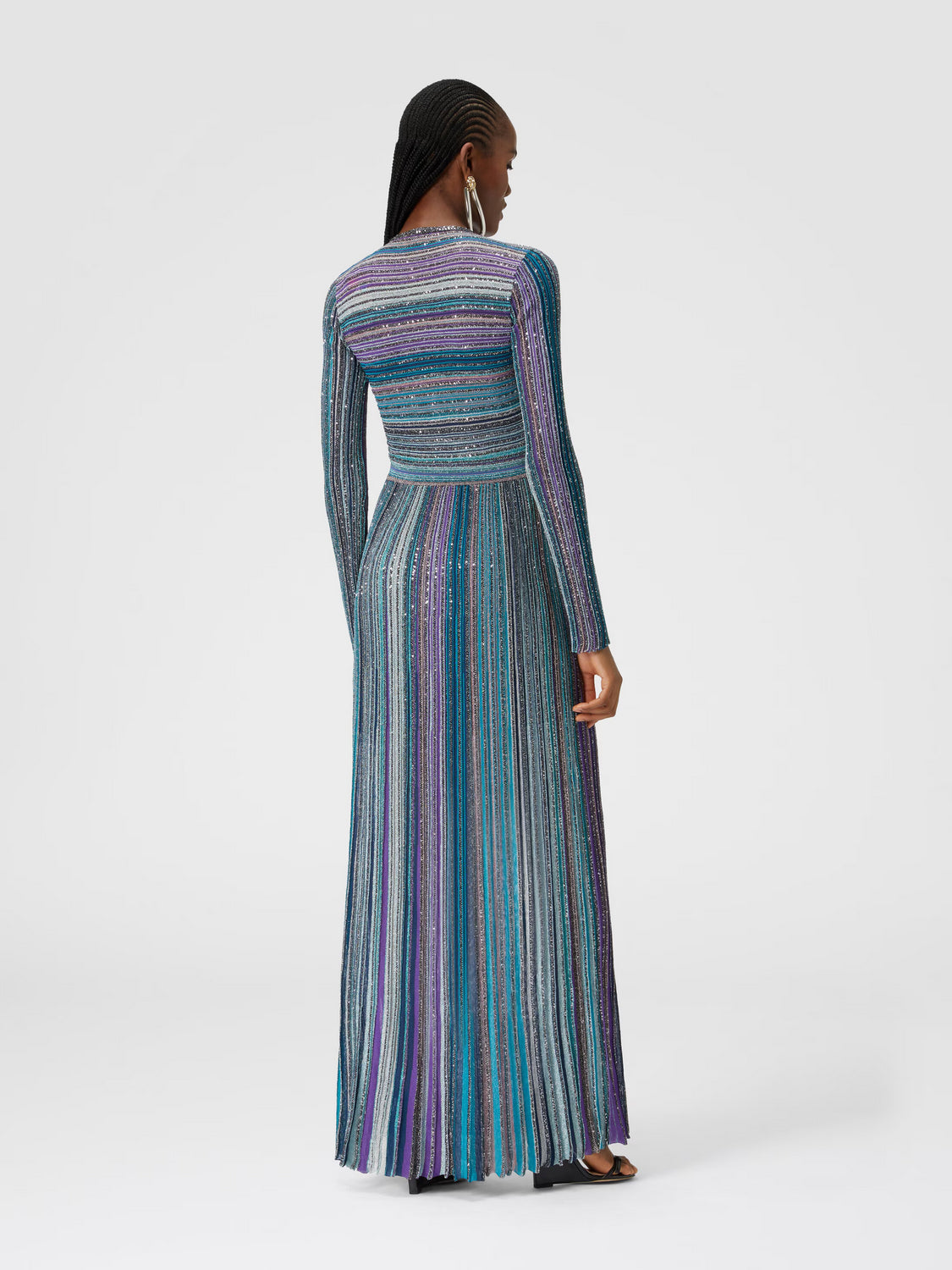 Maxi Vestido Dark Tones Multicolor