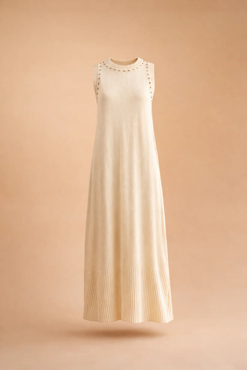 Vestido Raiz Beige VESTIDOS Y SETS Malva CO