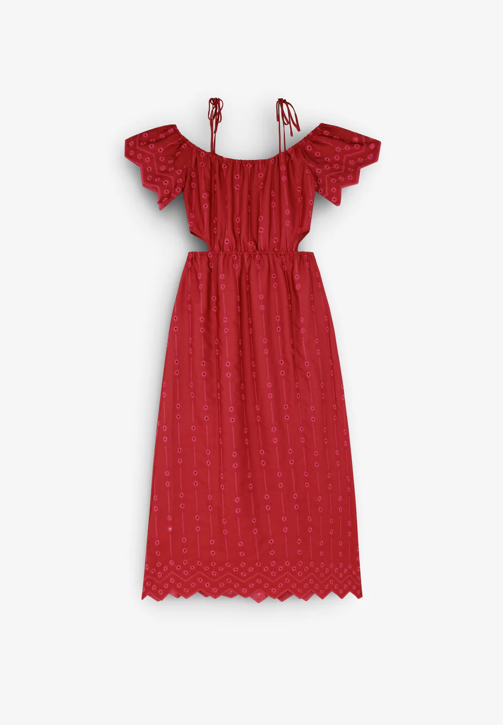 Vestido Satin Offshoulder