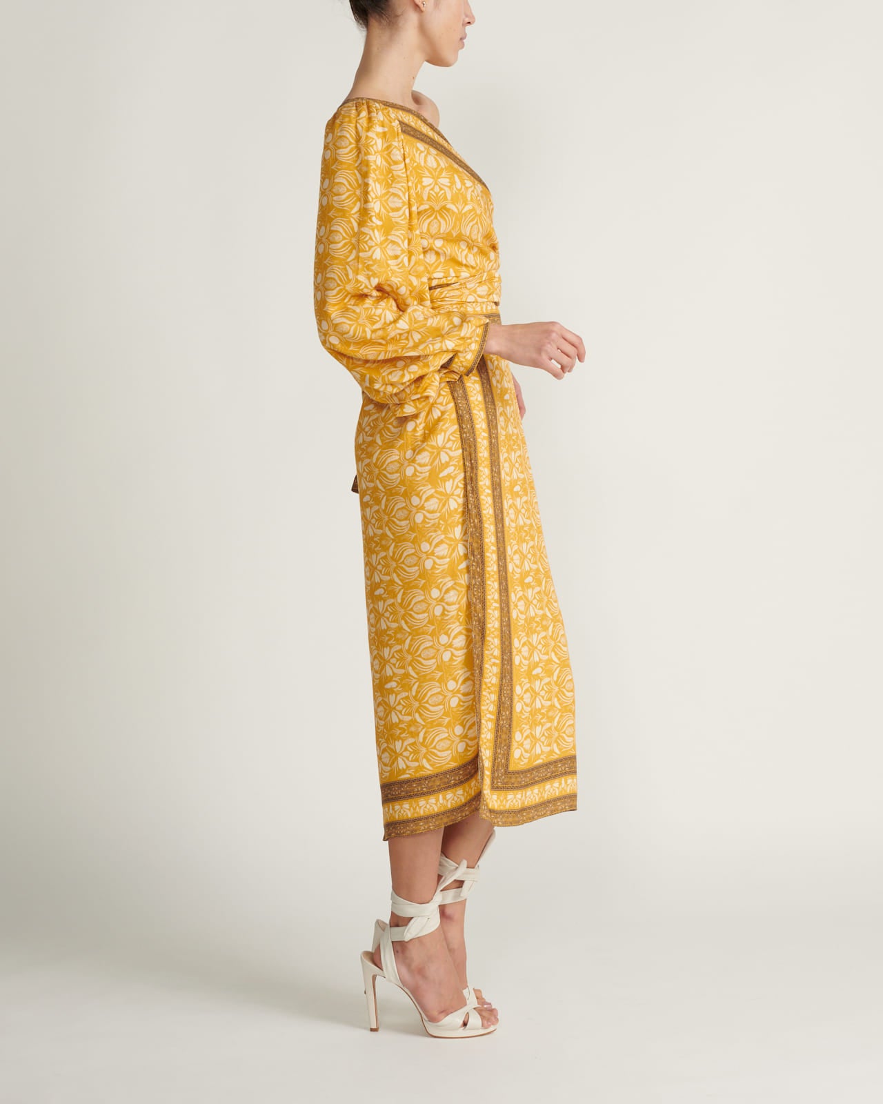 Vestido Mosaico Mostaza