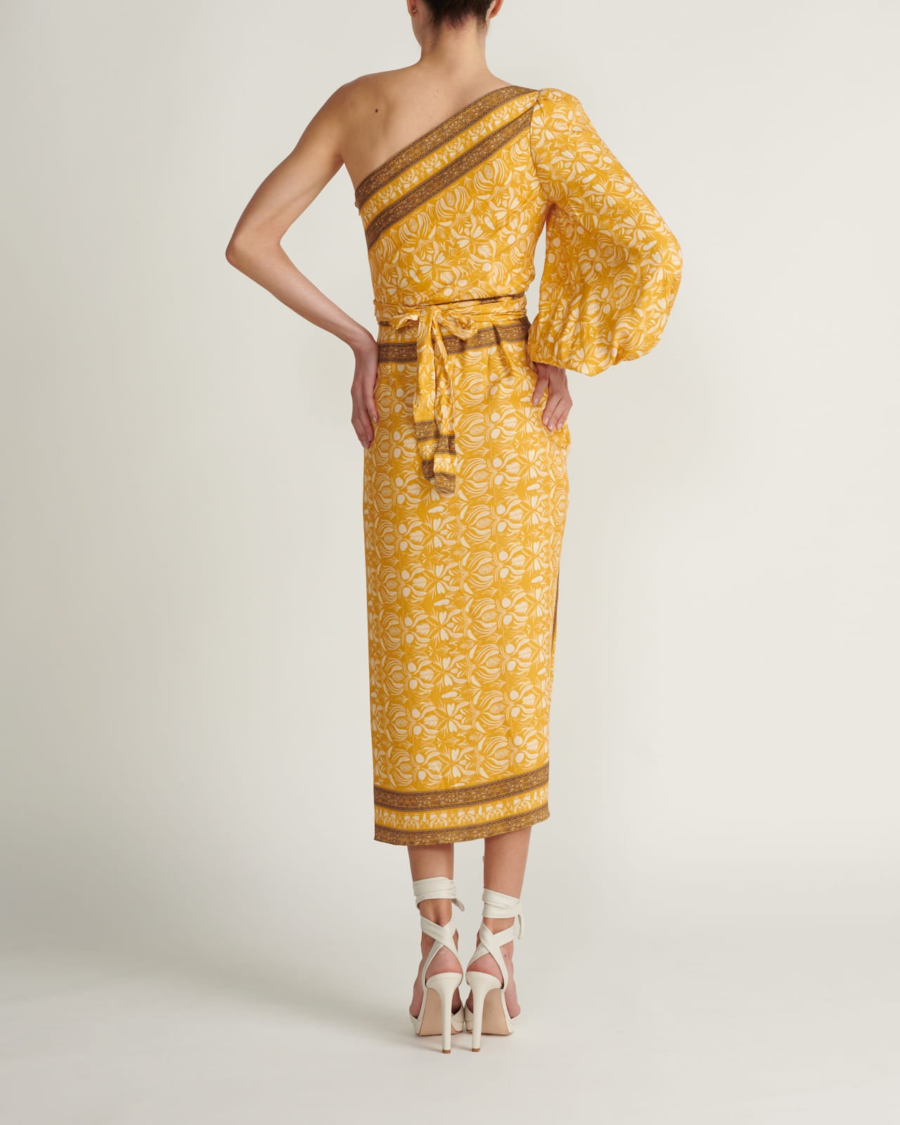 Vestido Mosaico Mostaza