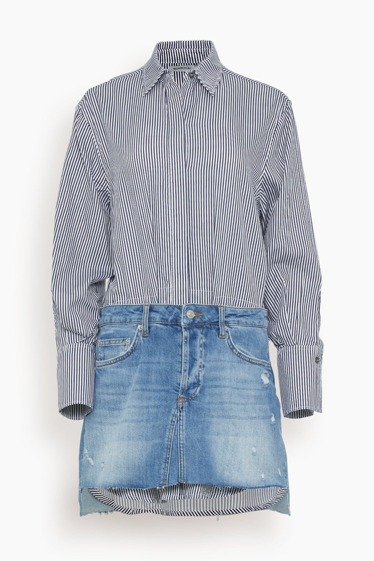 Mini Vestido Eastyn Denim SIMKHAI MINI VESTIDOS Malva CO