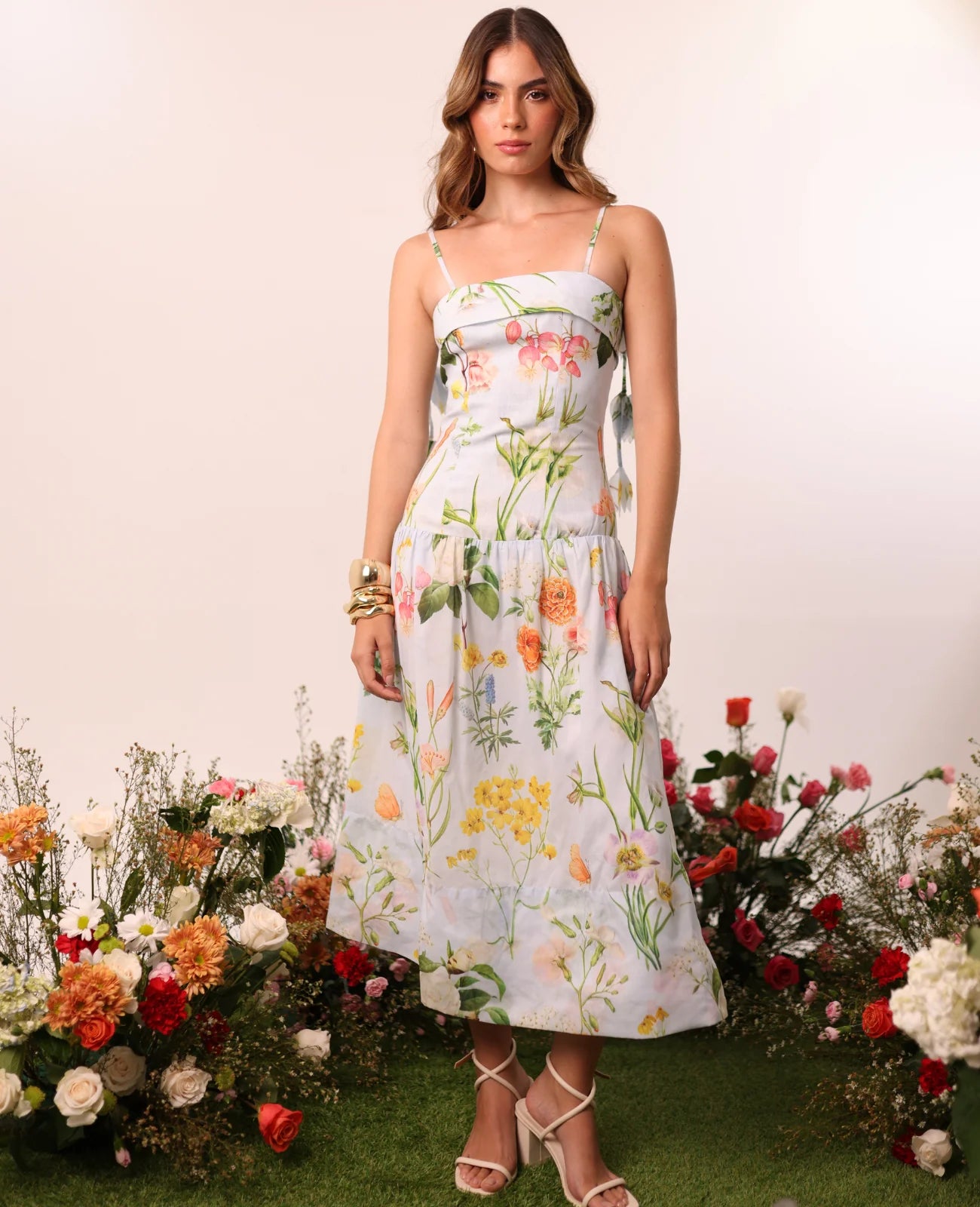 Maxi Vestido Silky Floral