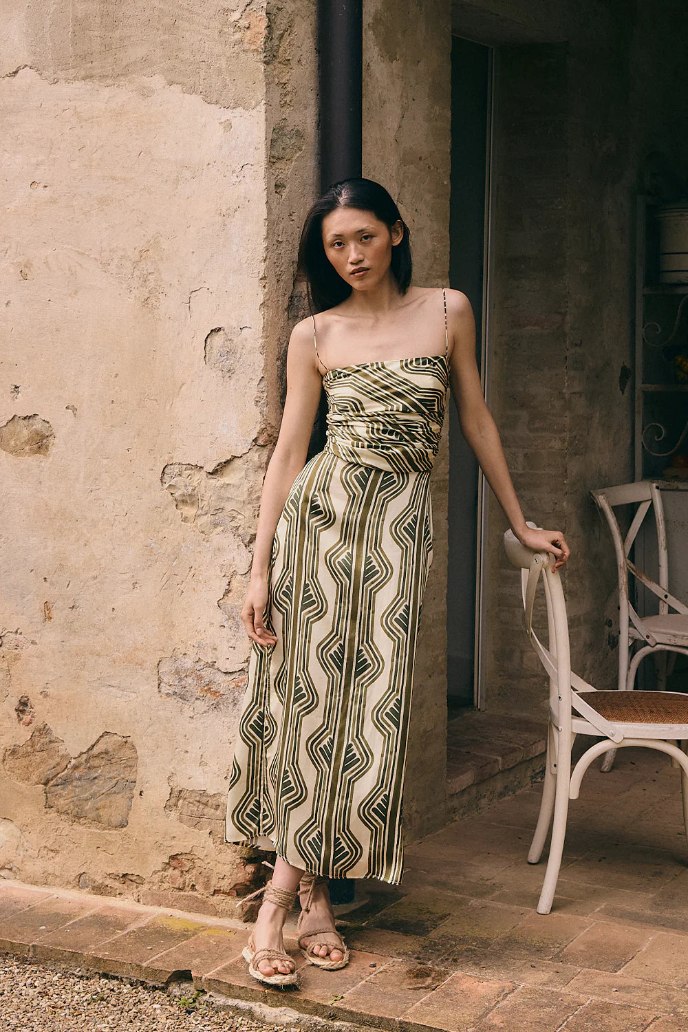 Vestido Zafira Verde Oliva