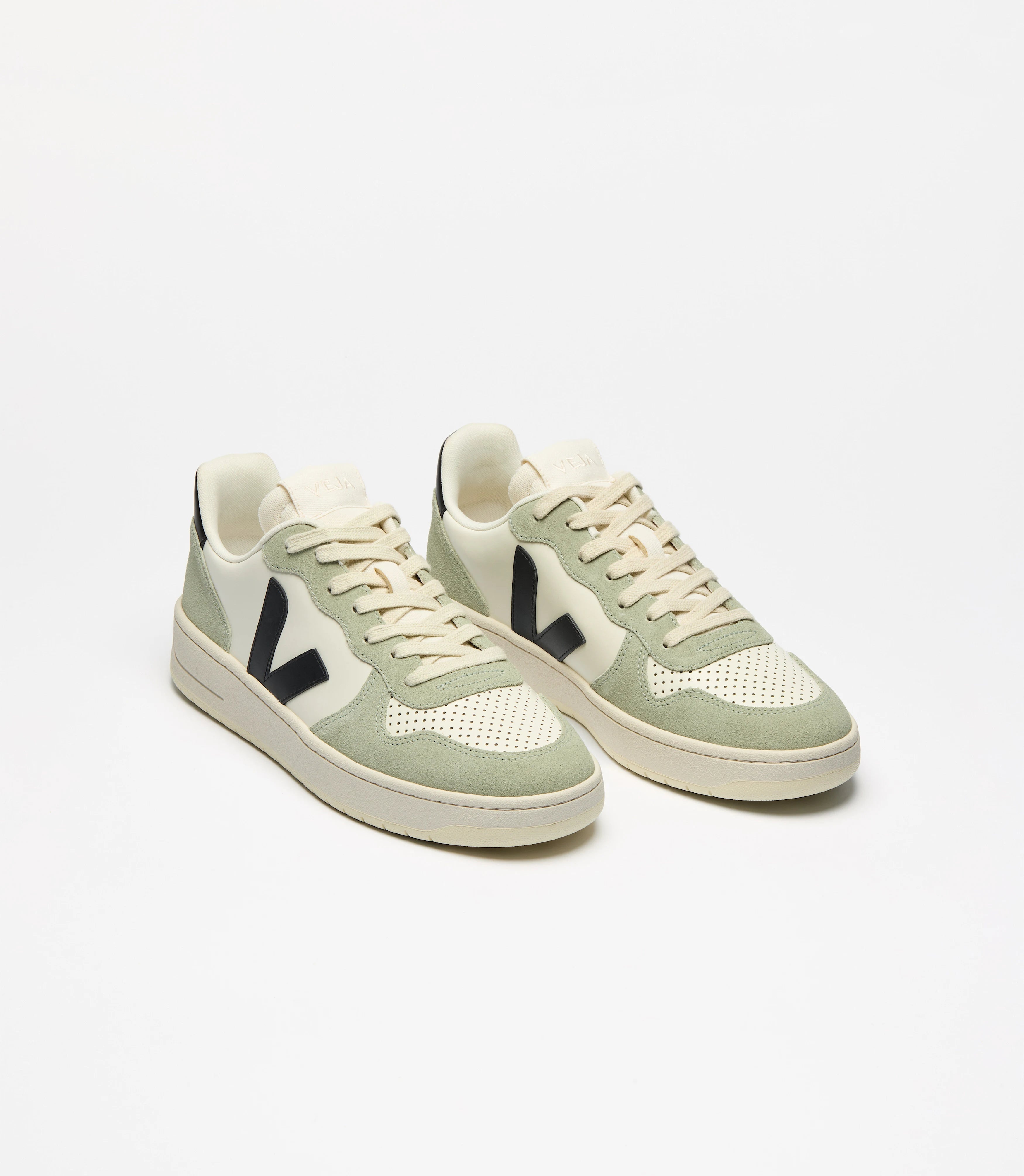 Tenis Veja De Hombre V-10 Leather Pure Black Clay