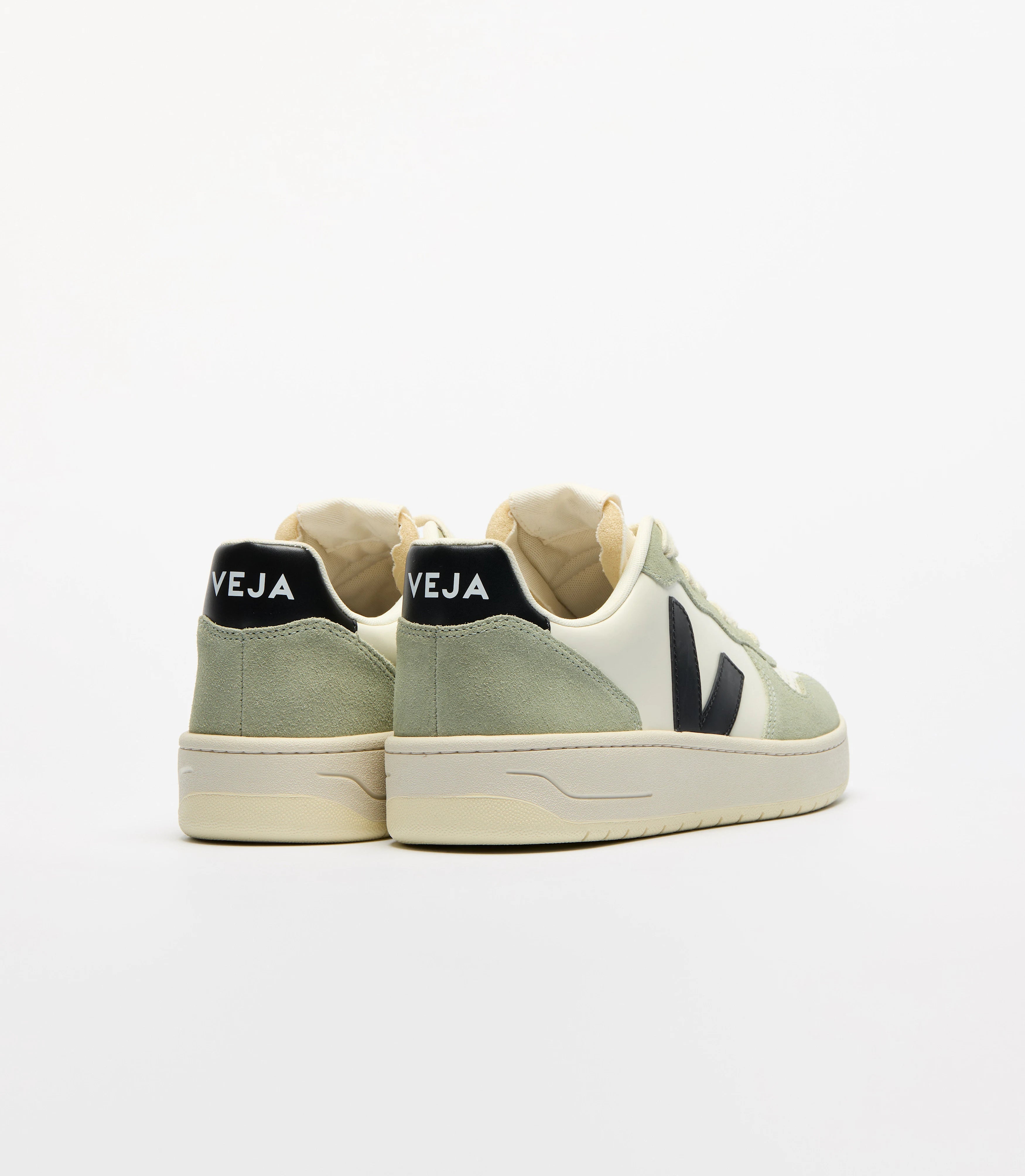 Tenis Veja De Hombre V-10 Leather Pure Black Clay