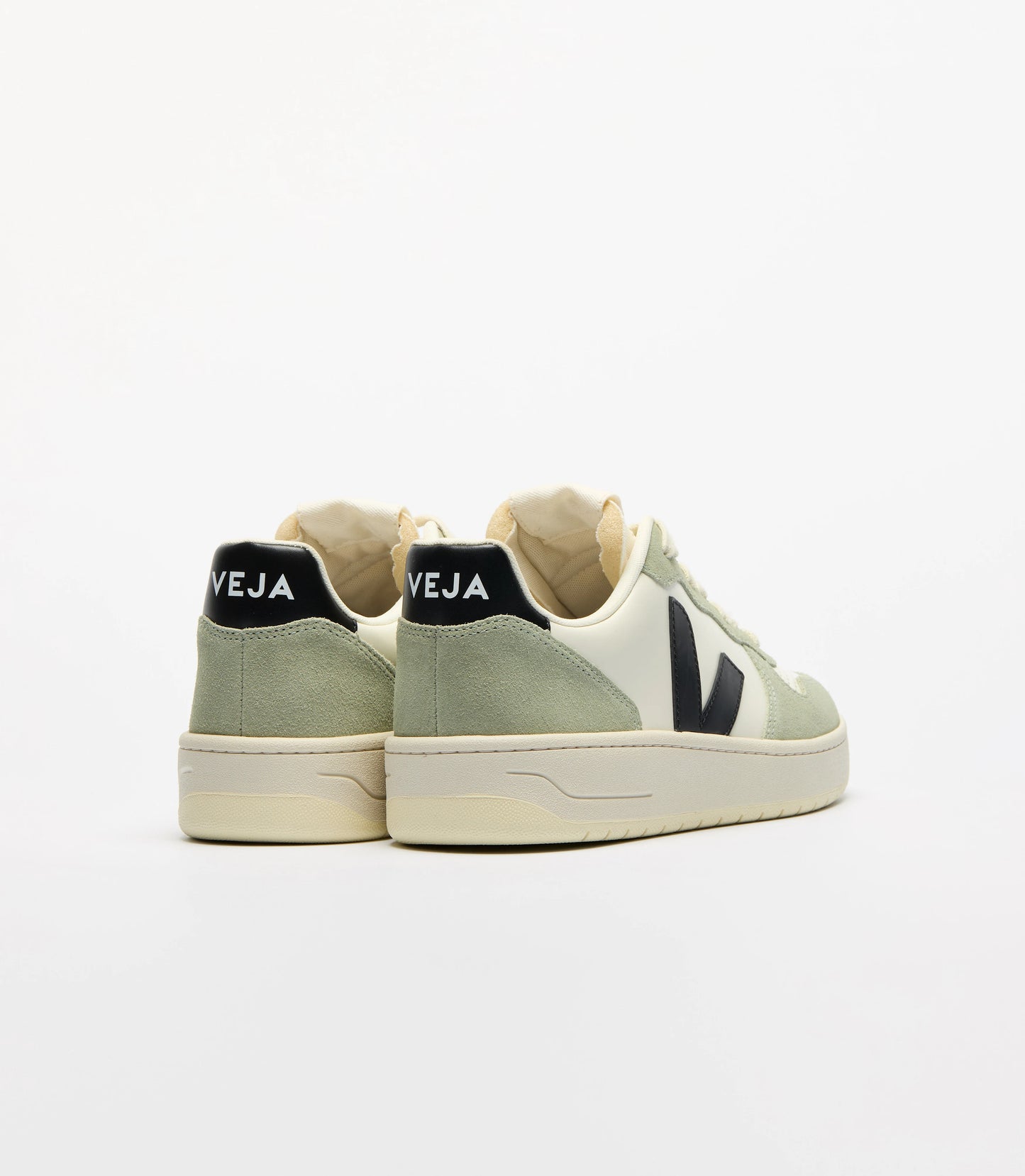 Tenis Veja De Hombre V-10 Leather Pure Black Clay
