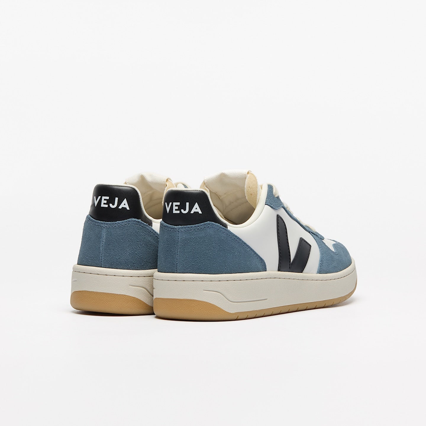 Tenis Veja De Hombre V-10 Leather White Black California