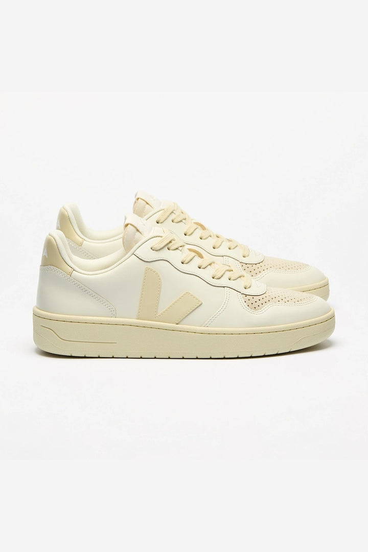 Tenis Veja De Mujer V-10 Leather Pure Calcaire