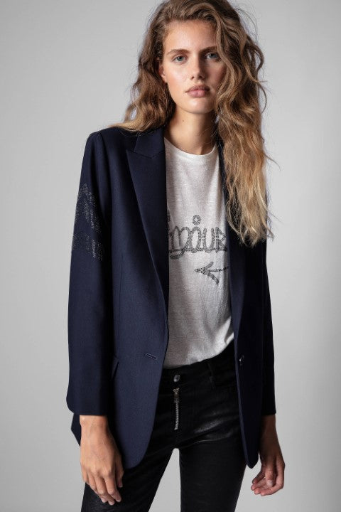 Blazer Arrow Strass