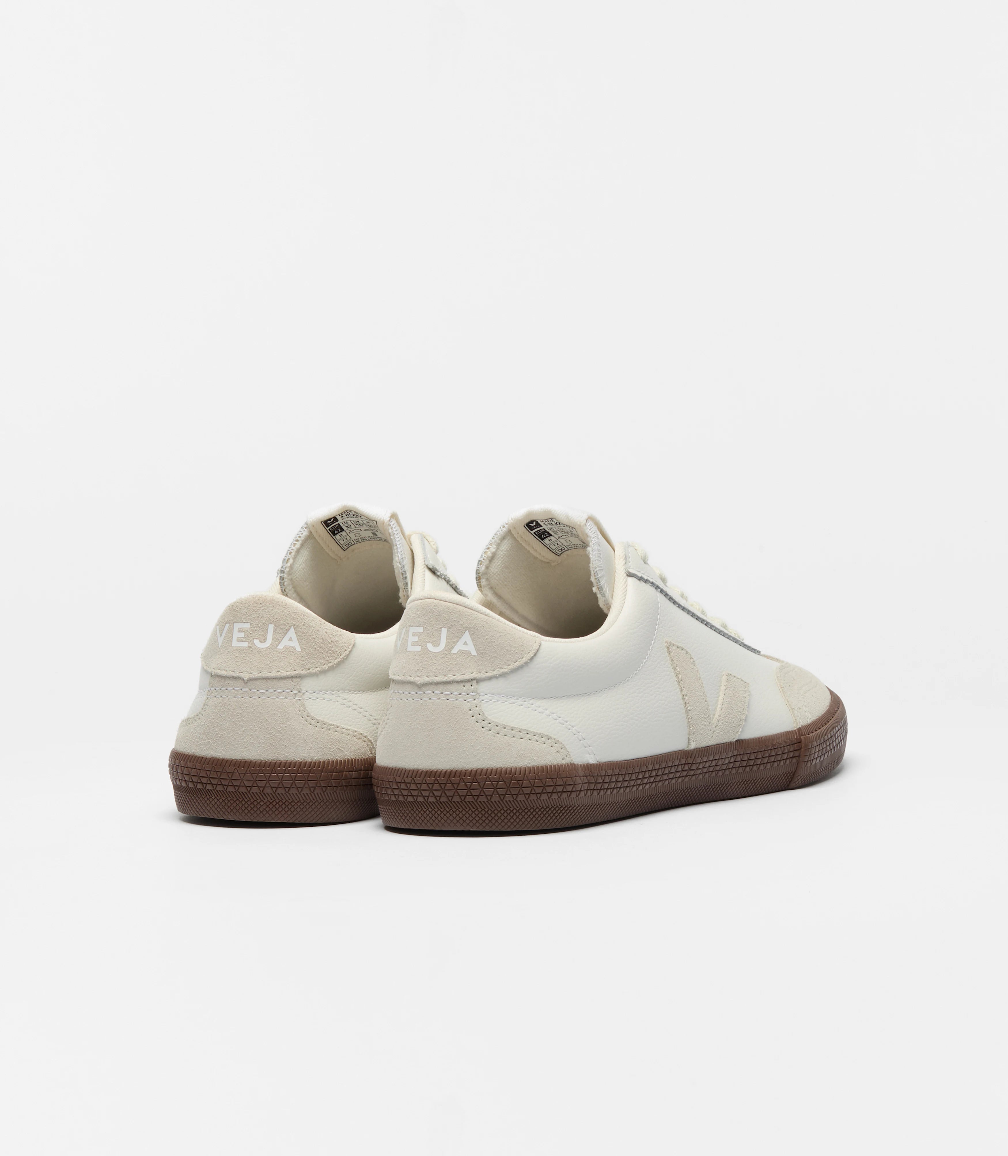 Tenis Veja De Hombre Volley Leather White Natural Bark