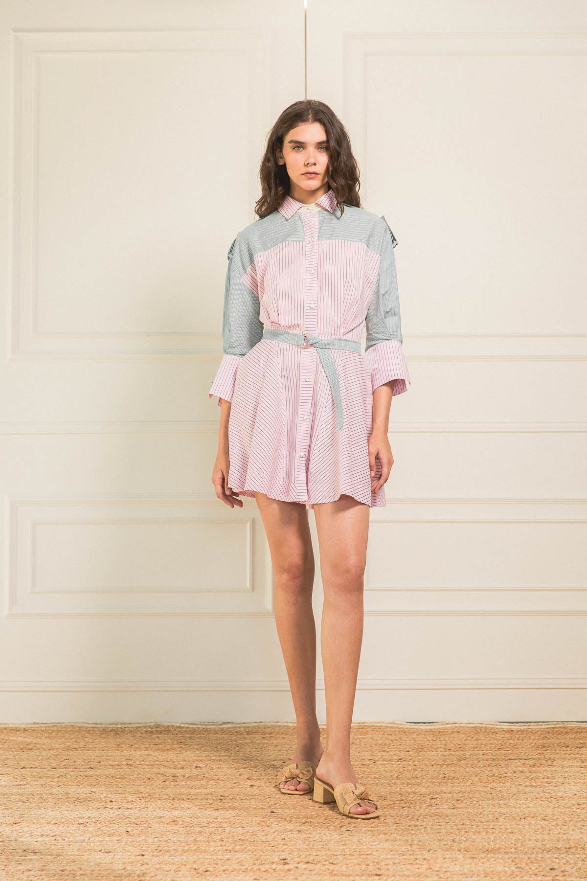 Midi Vestido Elena Stripes