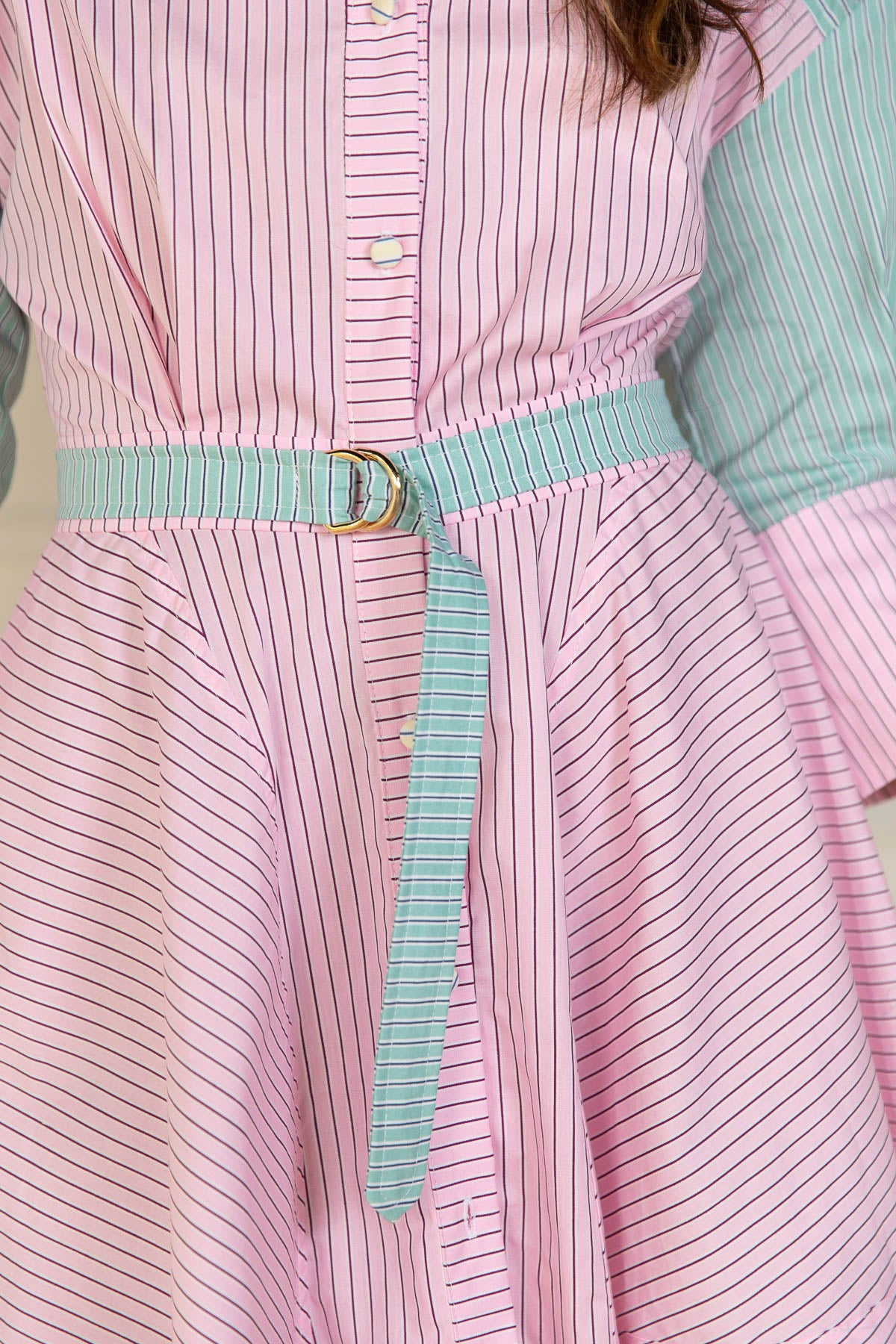 Midi Vestido Elena Stripes