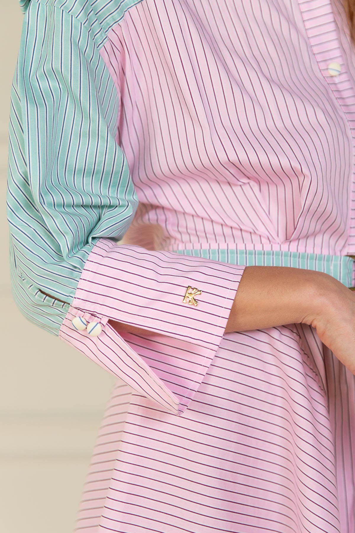 Midi Vestido Elena Stripes